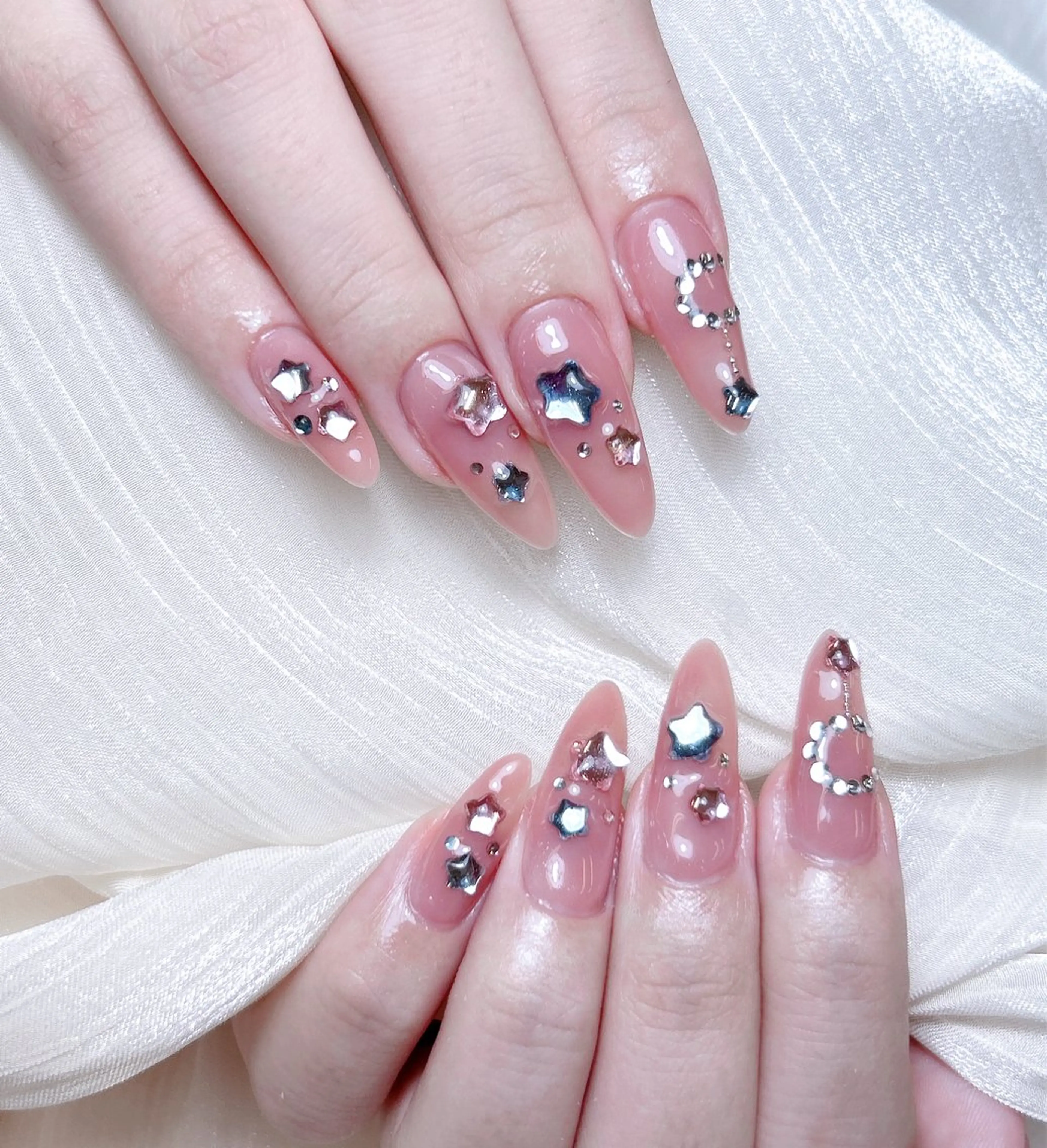 ネイル ハンドネイル M🌷nail 長さだし専門店のネイルデザイン