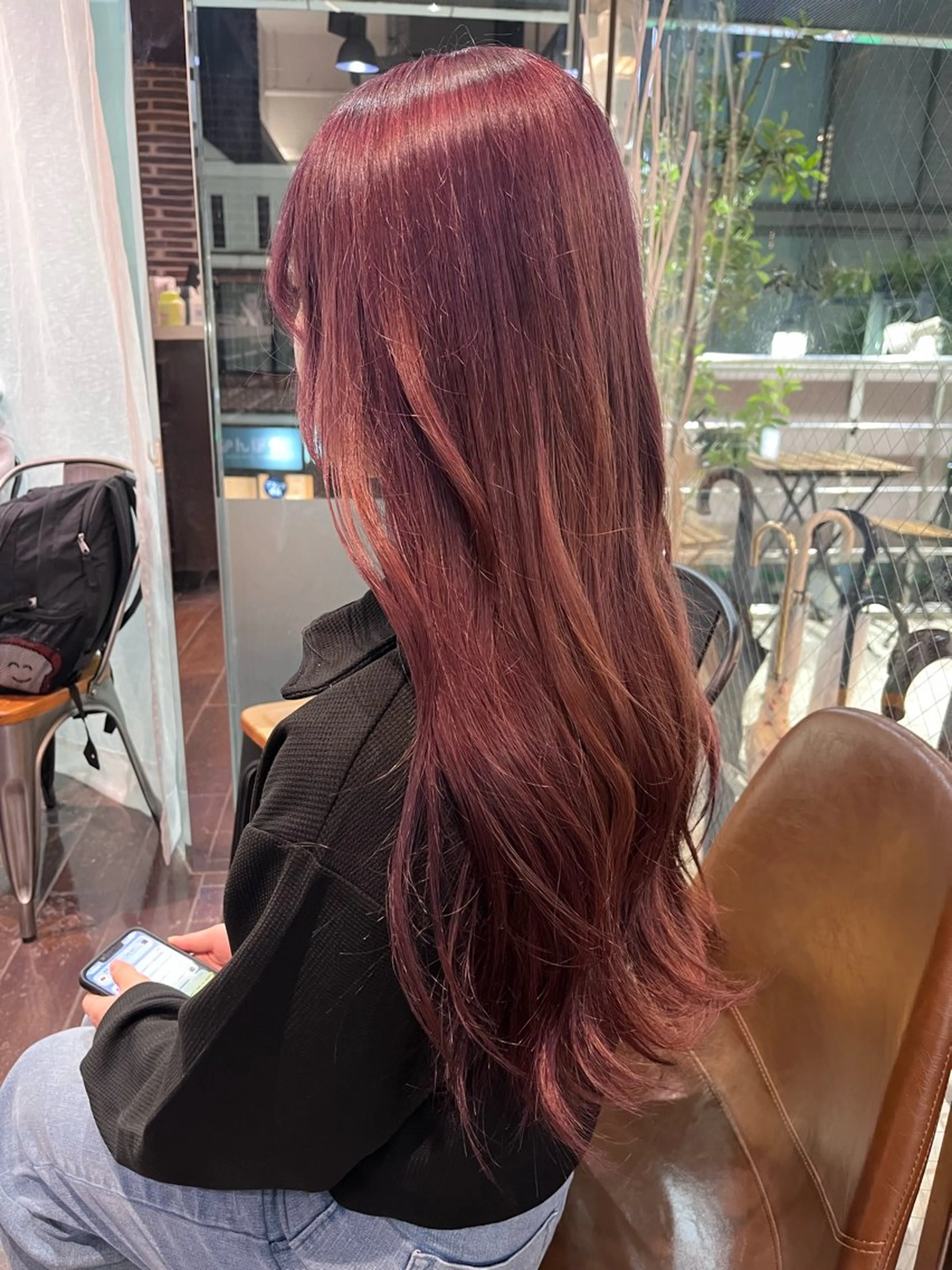 ロング カラー 酸性ストレート 🤍🎀honokaのヘアスタイル