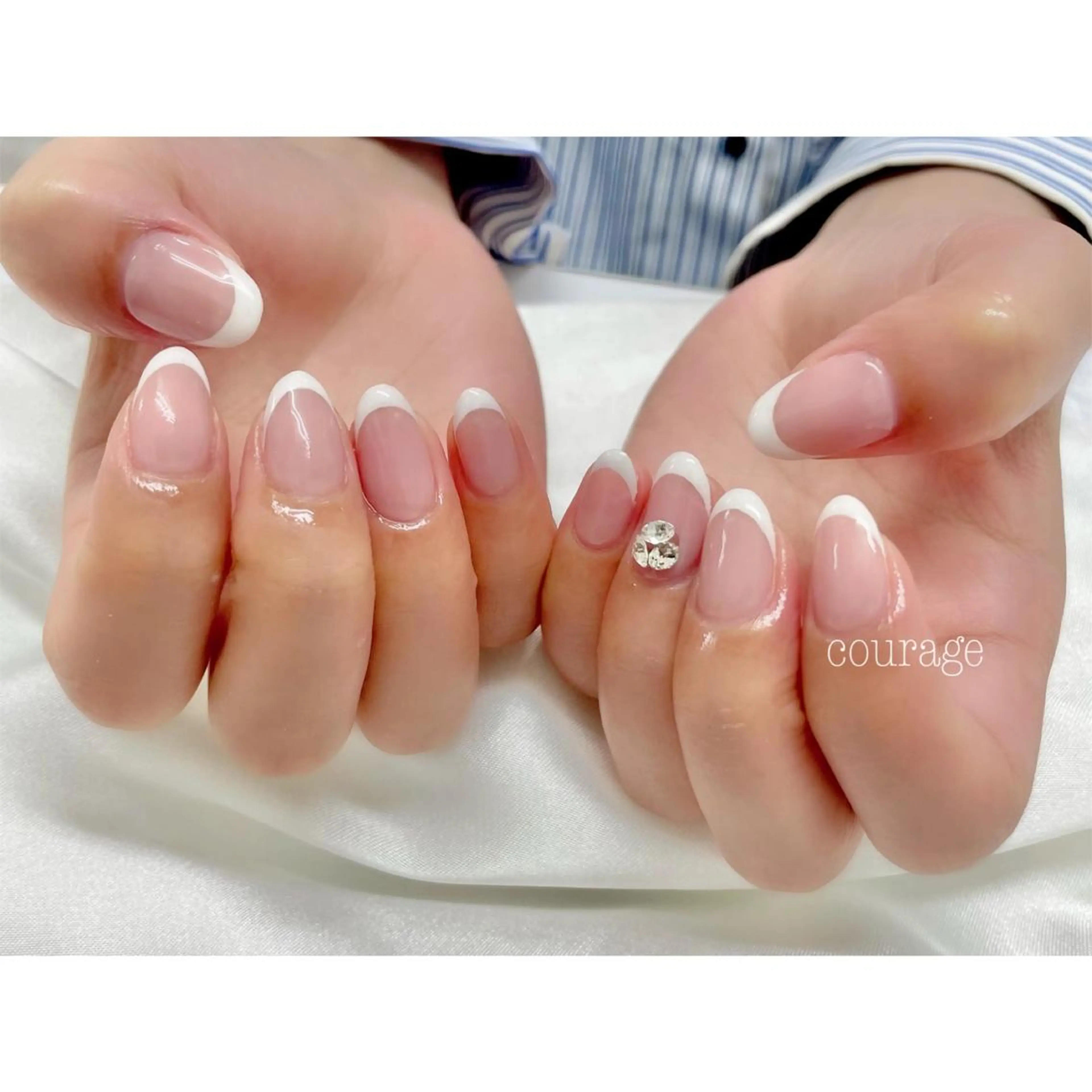 ネイル フレンチネイル ハンドネイル ネイルサロンcourage所属・ネイルサロン courageのネイルデザイン