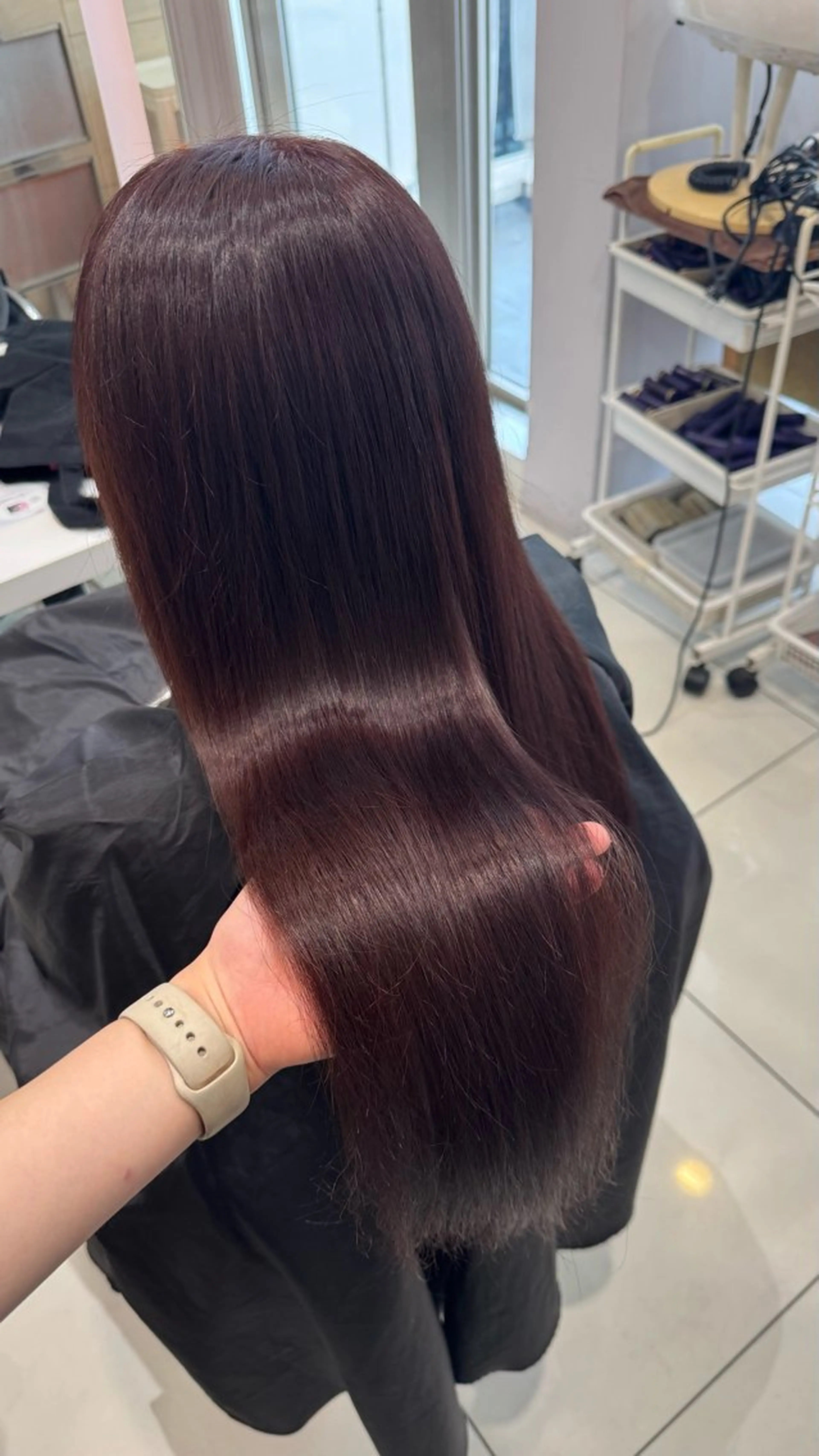 ロング カラー ブラウンカラー ピンクカラー ピンクブラウン Beleza scelto所属・原宿/ハイトーン/ みずは🎀のヘアスタイル