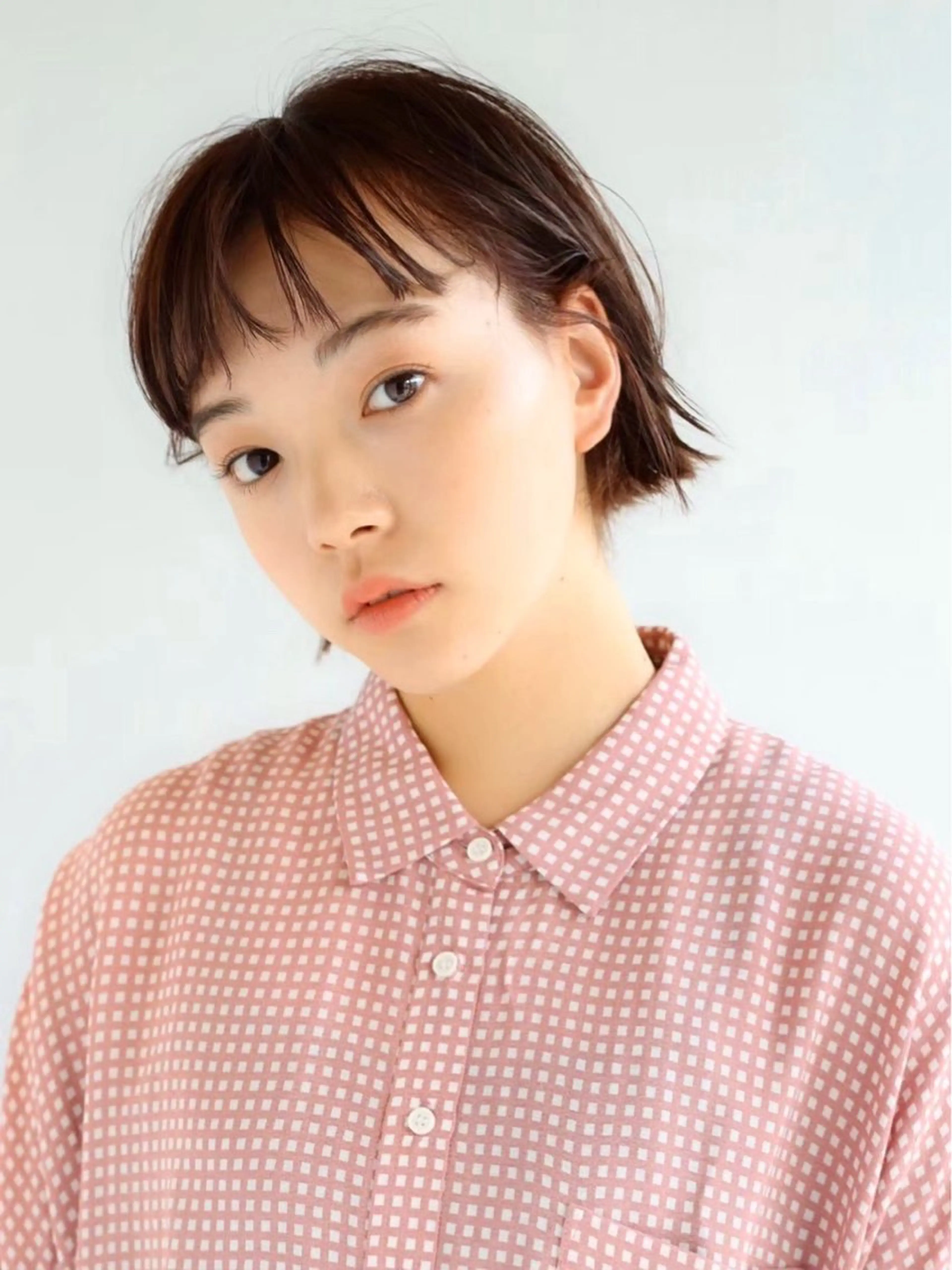 ショート カラー パーマ カット ヘアカラー ANDREY 表参道 ショート×髪質改善のヘアスタイル