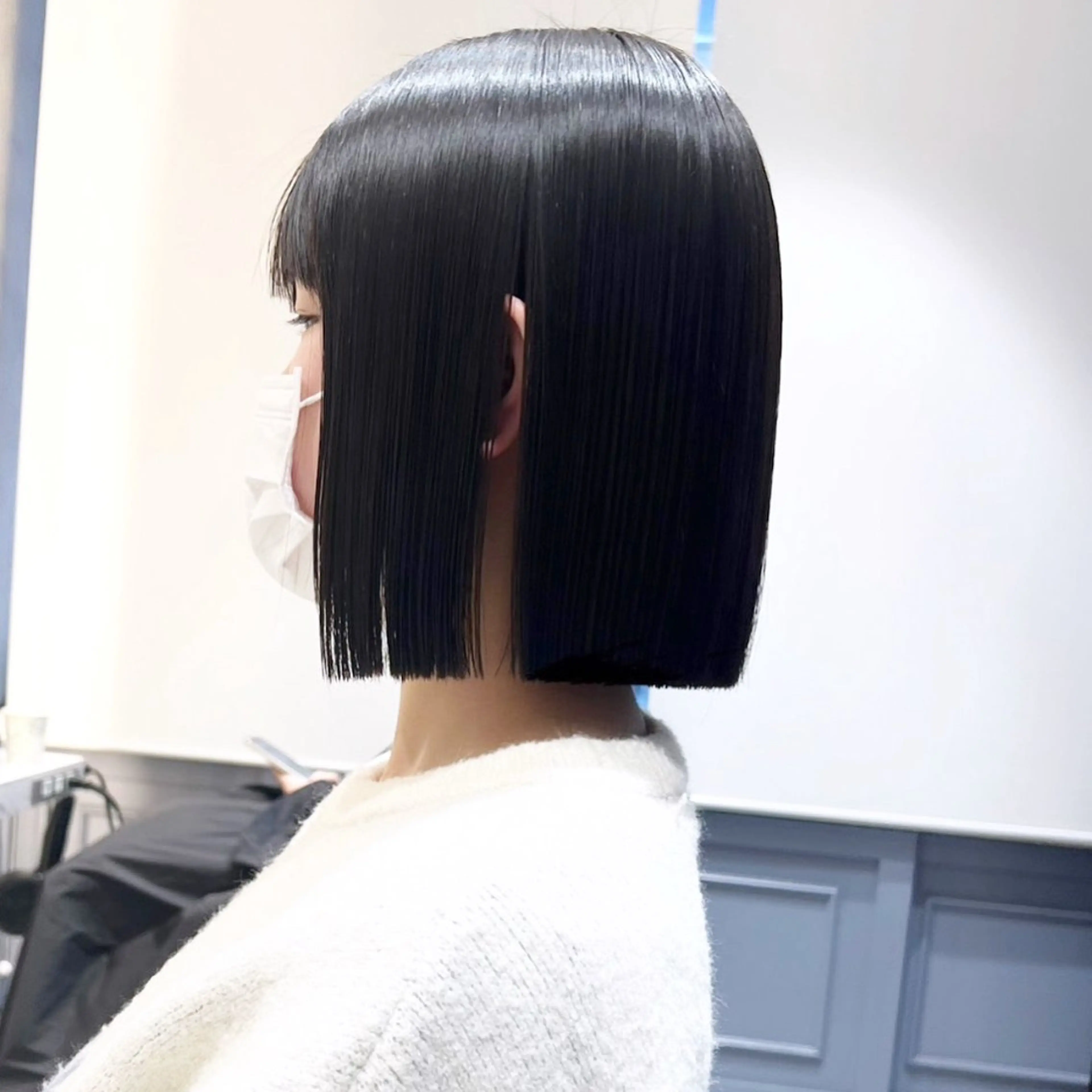 ショート カット 縮毛矯正 トリートメント ボブ/縮毛矯正/ 高嶋 優のヘアスタイル