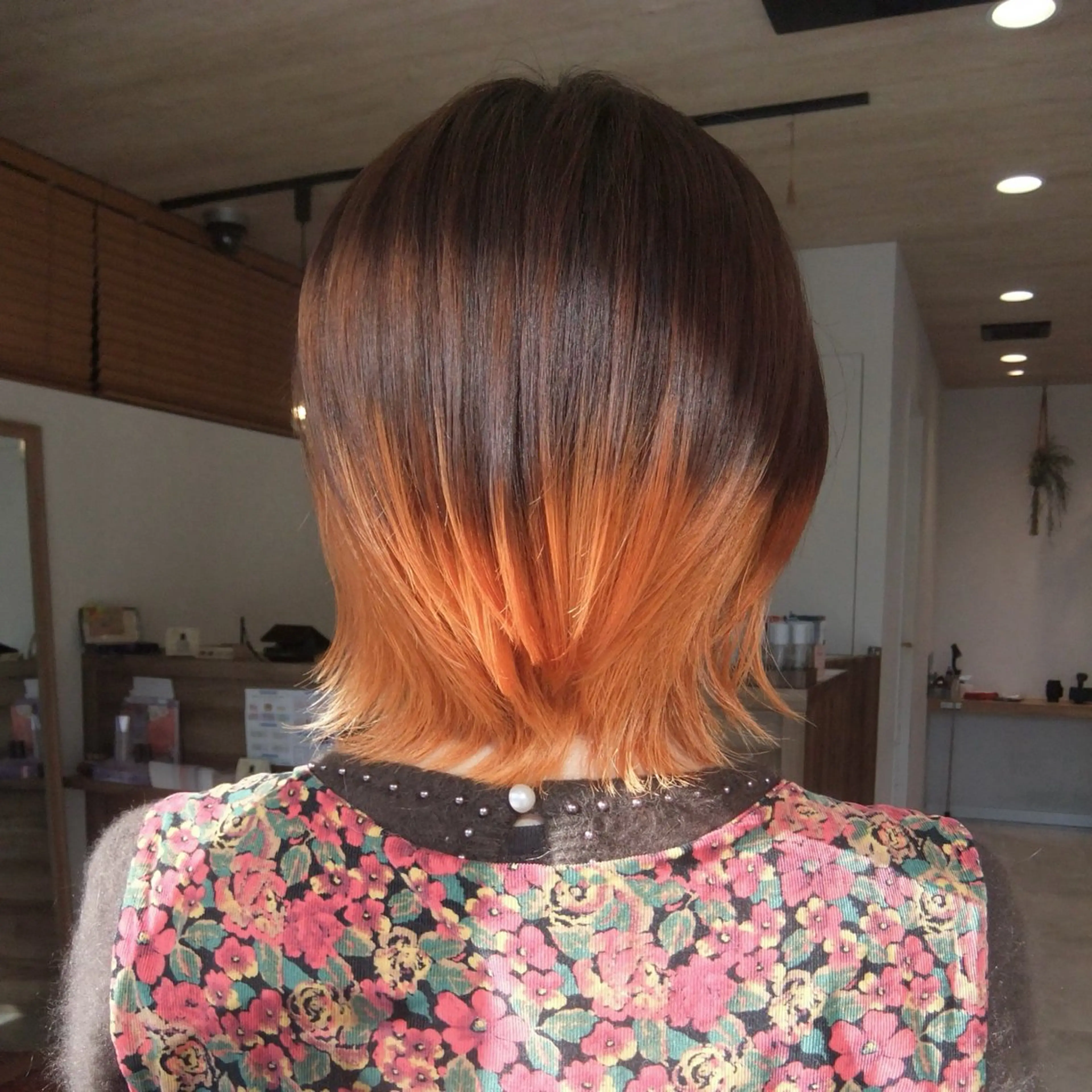 ショート カラー ヘアカラー トリートメント レイヤー/艶カラー /yuan⟡.·のヘアスタイル