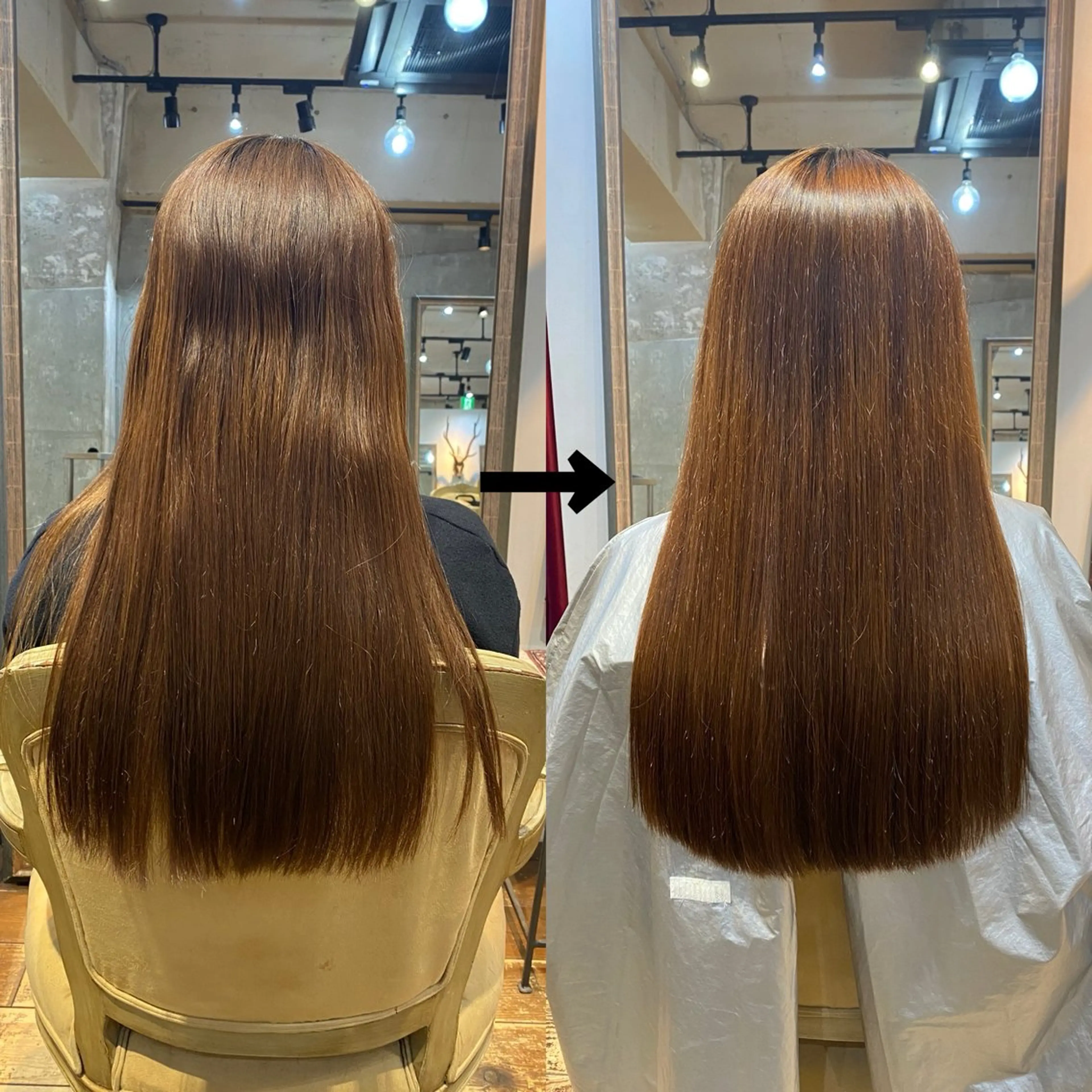 カット＋髪質改善縮毛矯正(アルカリor酸性)の写真