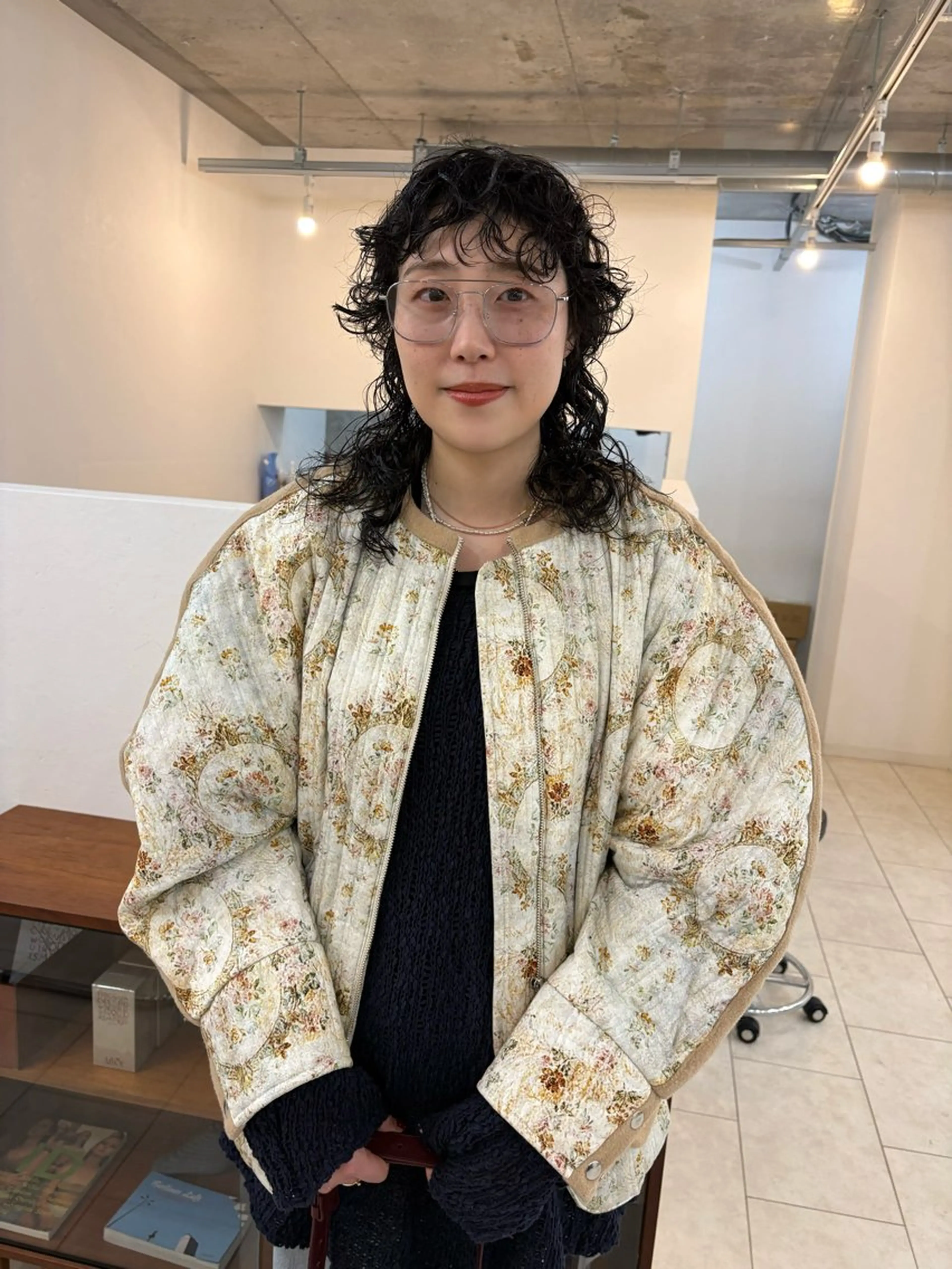 セミロング パーマ カット パーマ NOUN所属・eri kinjoのヘアスタイル