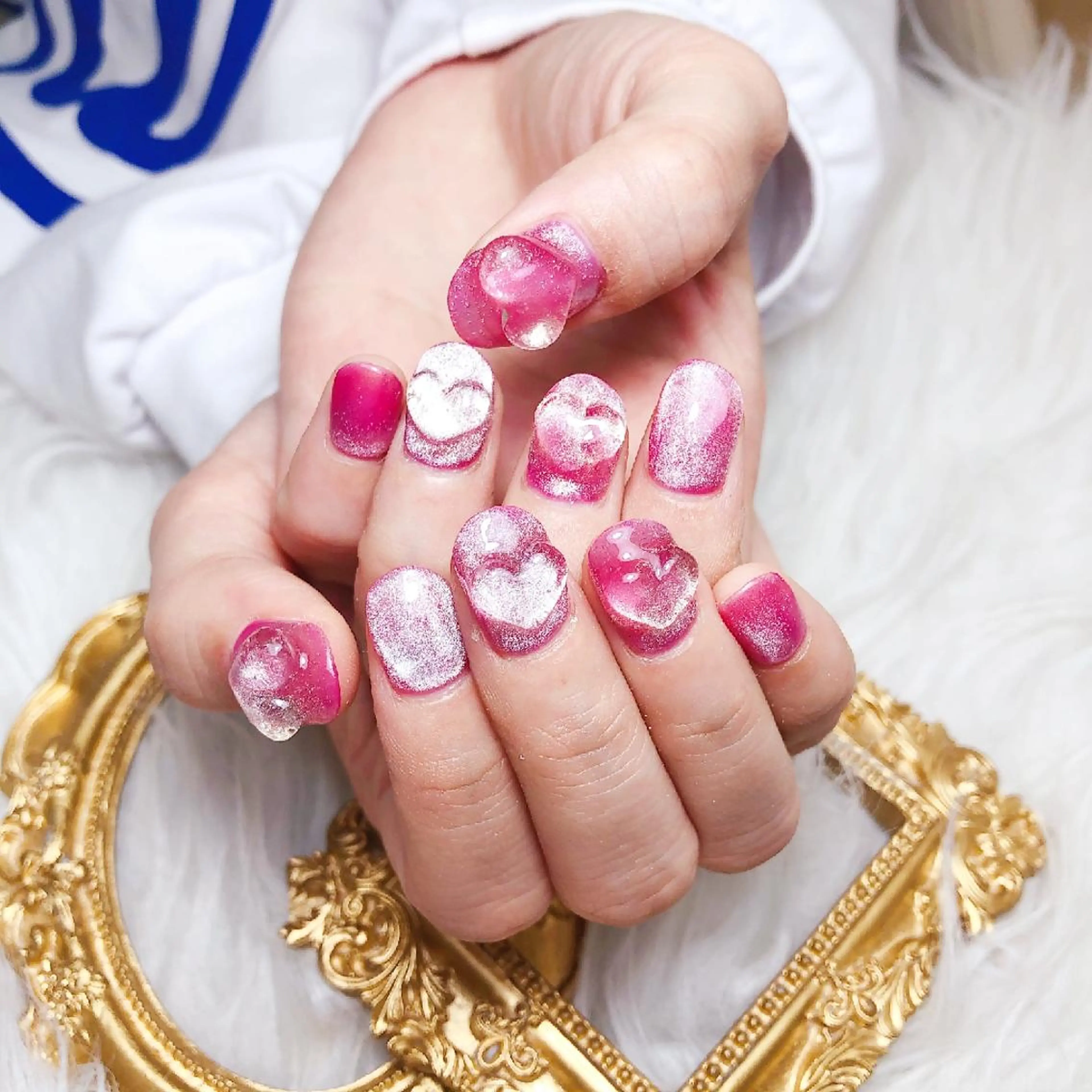 ネイル オーロラネイル ジェルネイル マグネットネイル シンプルネイル ブライダルネイル Melody Nail所属・Melody  3D/スカルプ専門店のネイルデザイン