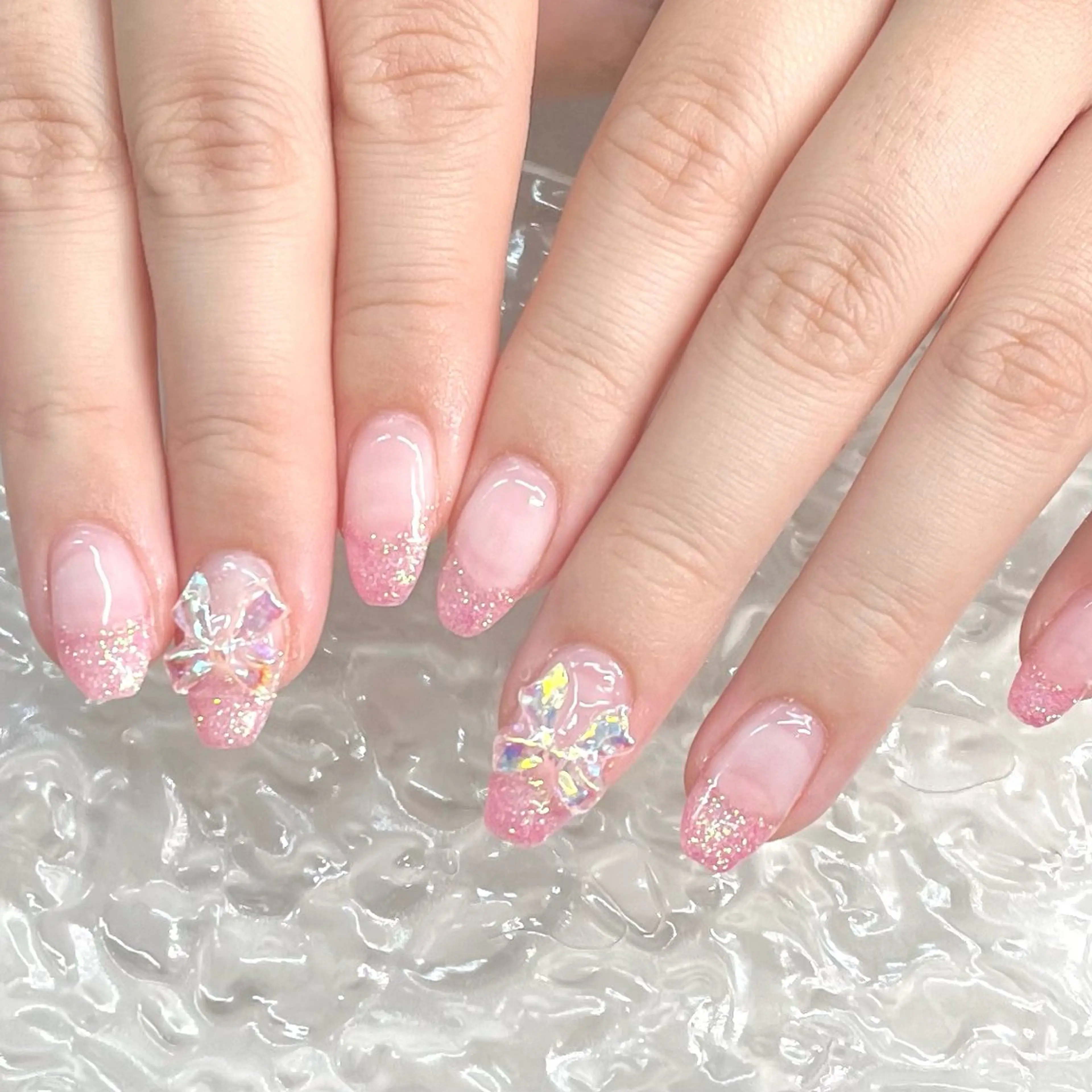 ネイル アートネイル クリアネイル フットネイル フレンチネイル ジェルネイル Bianca市ヶ谷店 Aiuraのネイルデザイン