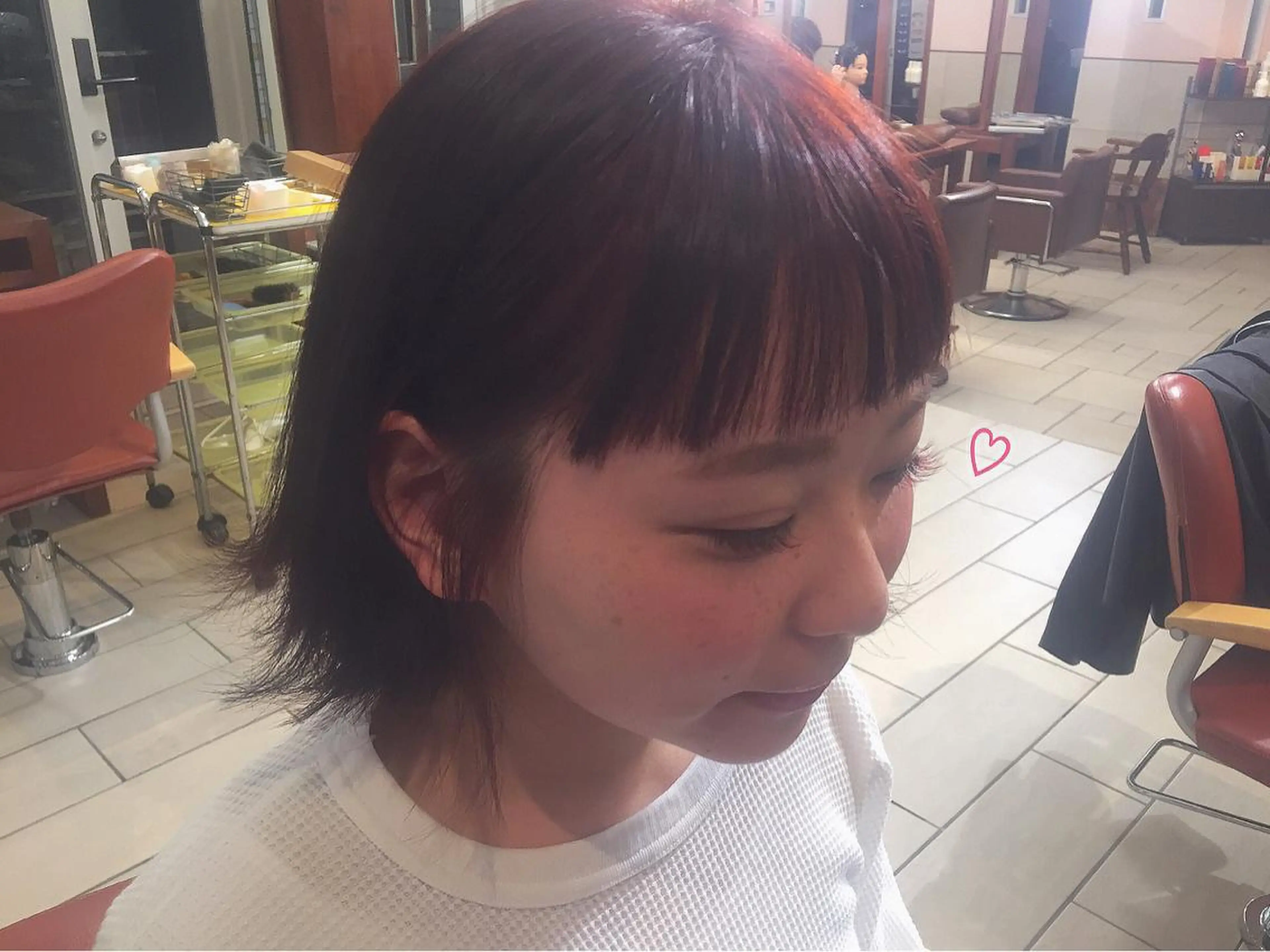 ミディアム カラー 下川 由貴のヘアスタイル