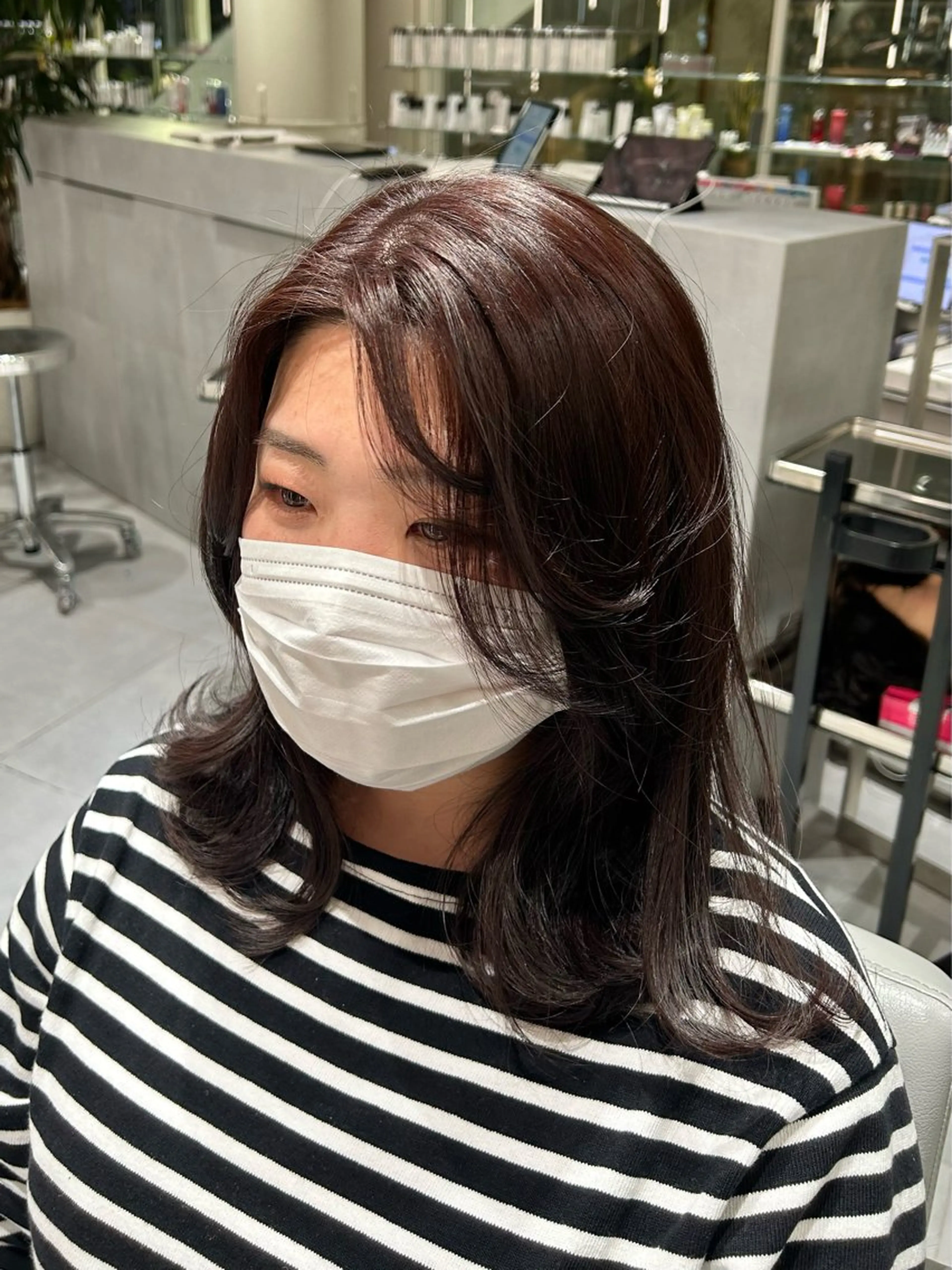 セミロング MINX Ginza所属・ツヤ透明感カラー✨ 寺本彗人のヘアスタイル