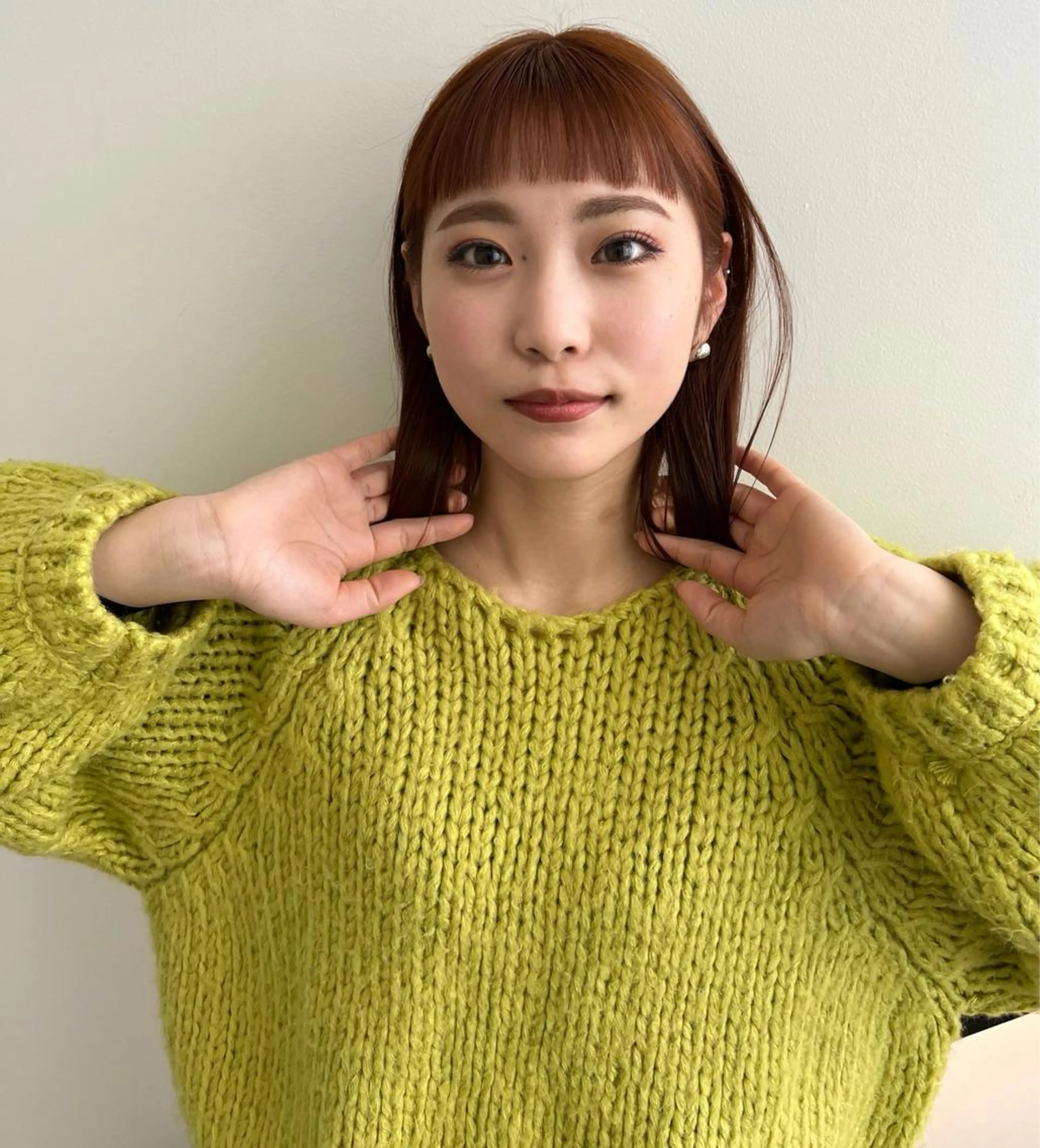 ミディアム カラー 顔周りカット/透明感 カラー✂️MEIのヘアスタイル