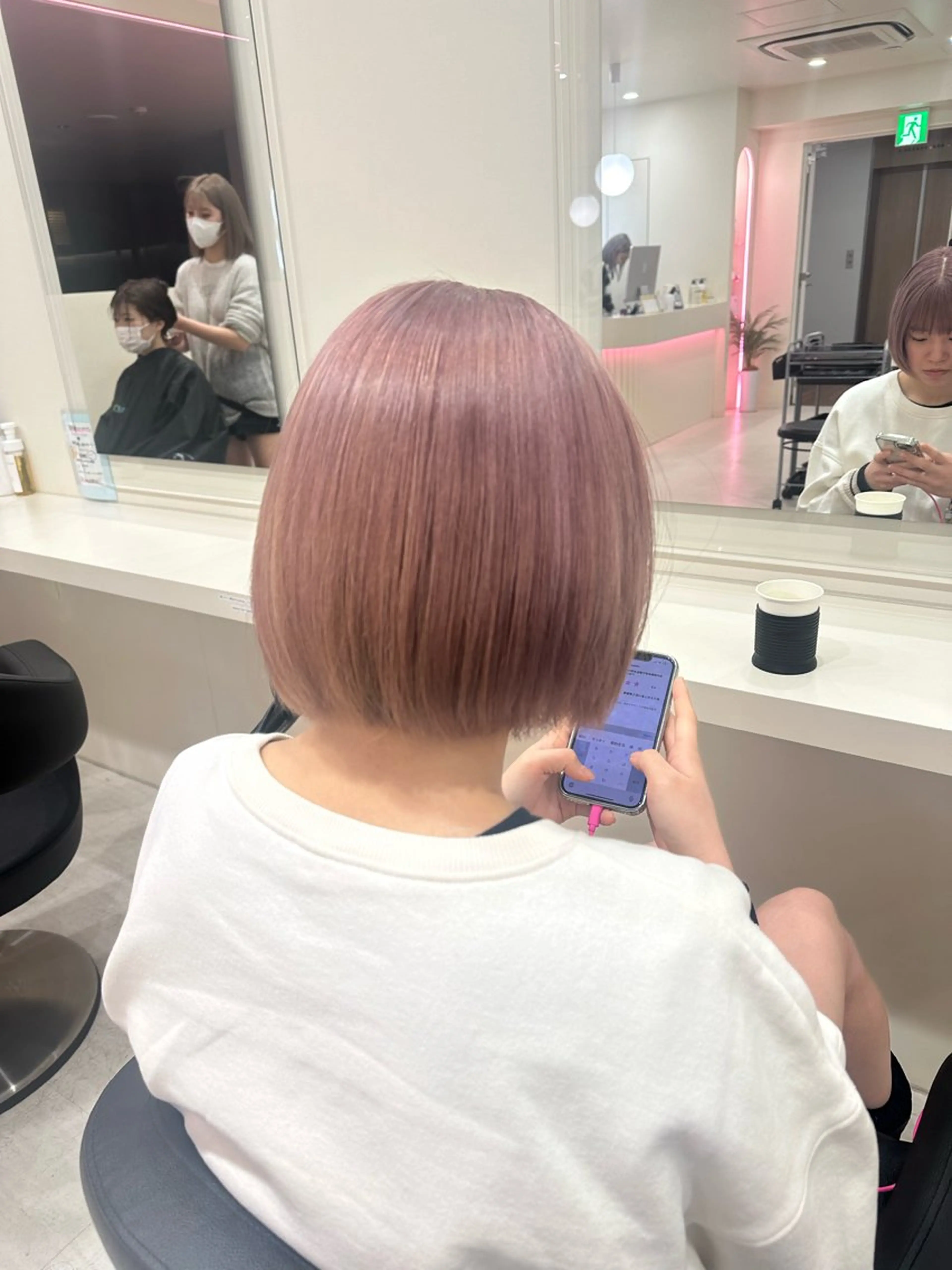 ショート カラー ヘアアレンジ 🎀 yuuka🎀のヘアスタイル