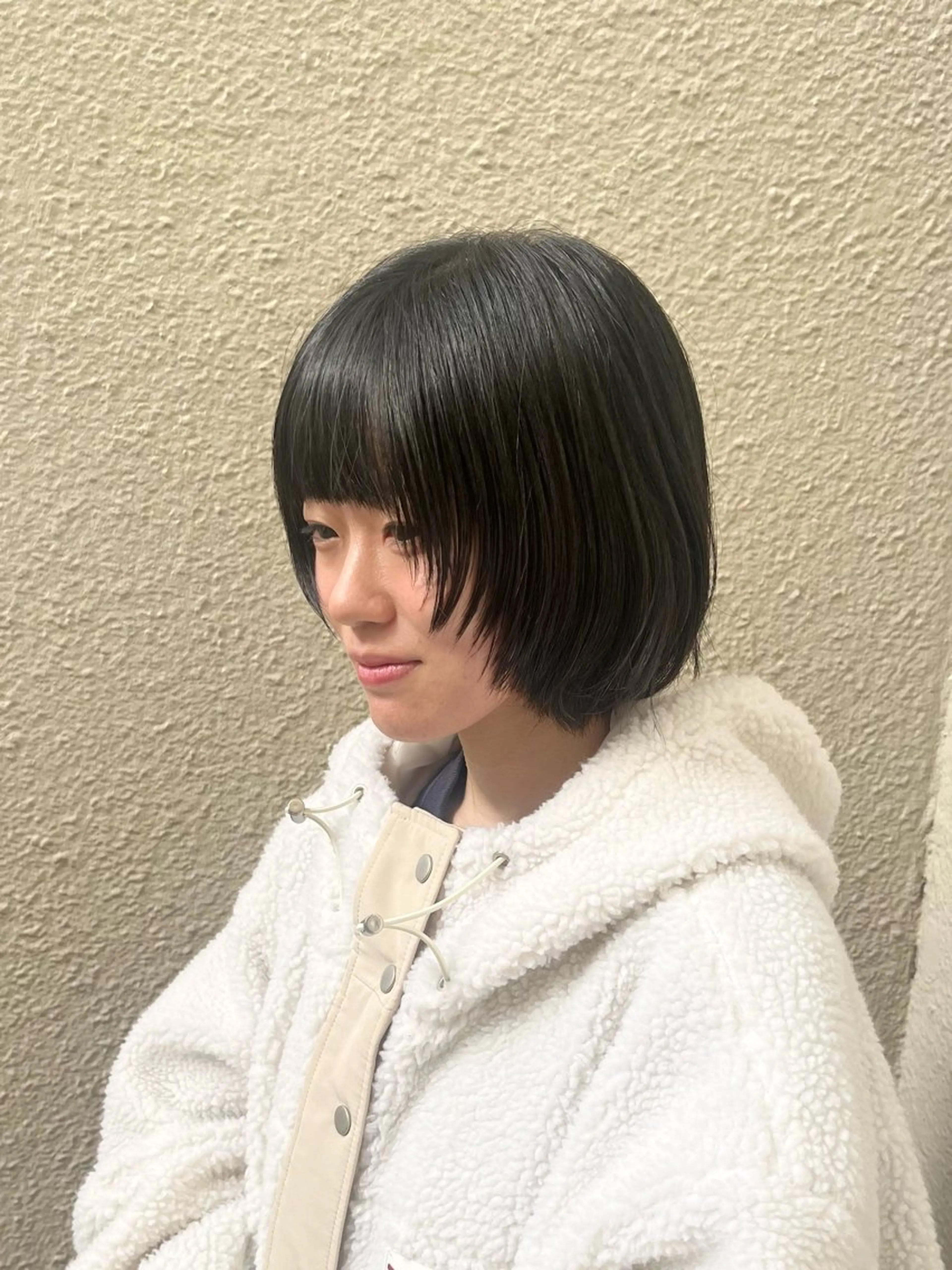 ショート 顔まわりレイヤー レイヤーカット FERIA池田 神原萌花のヘアスタイル