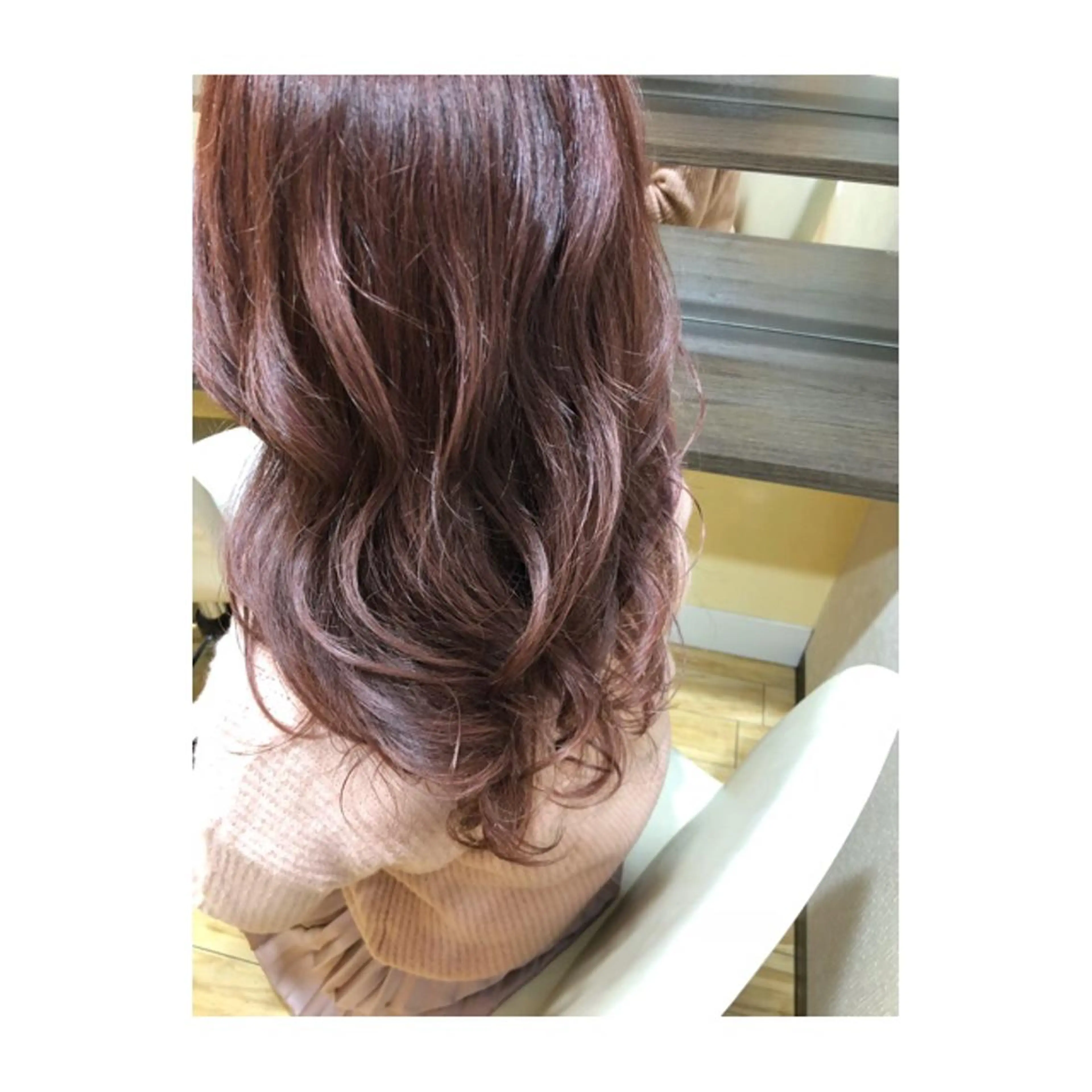 ロング カラー ピンクカラー ヘアカラー トリートメント 🦋NAKAMURA 🦋のマツエク・マツパデザイン