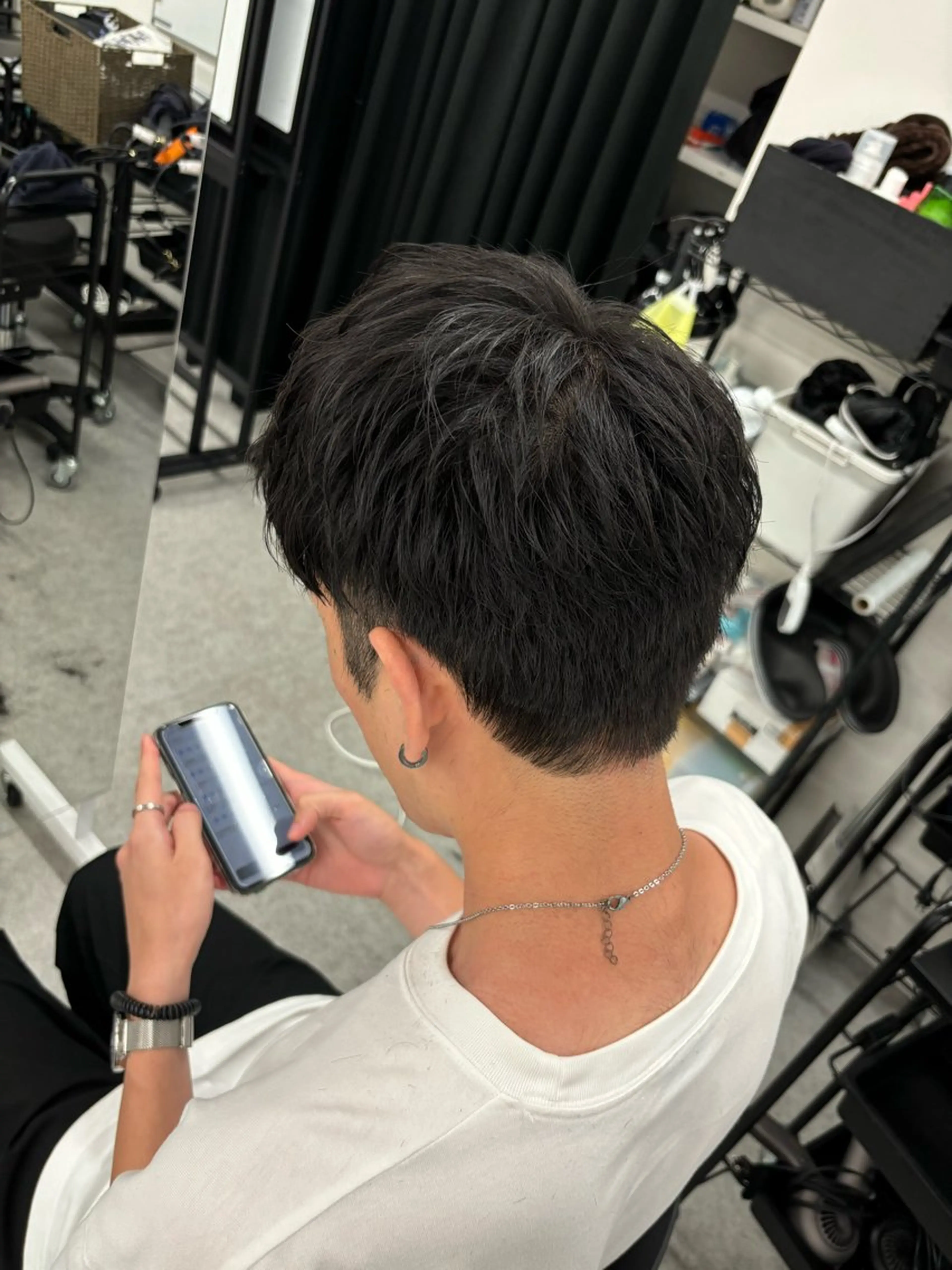 ショート メンズ カット ヘッドスパ ヘアセット 🫧韓国風透明感 ヘア🫧towaのヘアスタイル