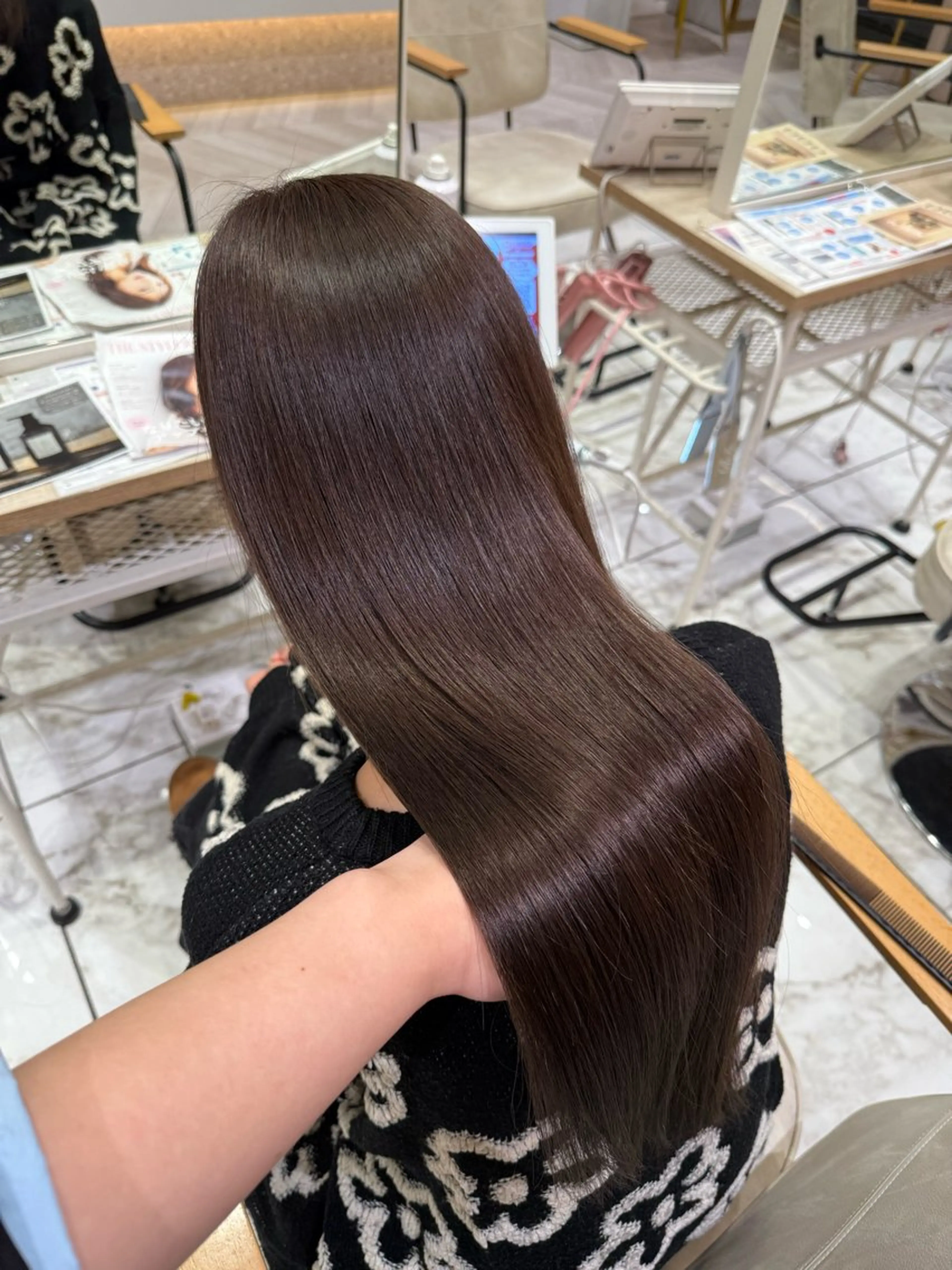 ロング クリスマス ヘアカラー トリートメント オシャレデザイン 🧺🪽/SHUNOのヘアスタイル