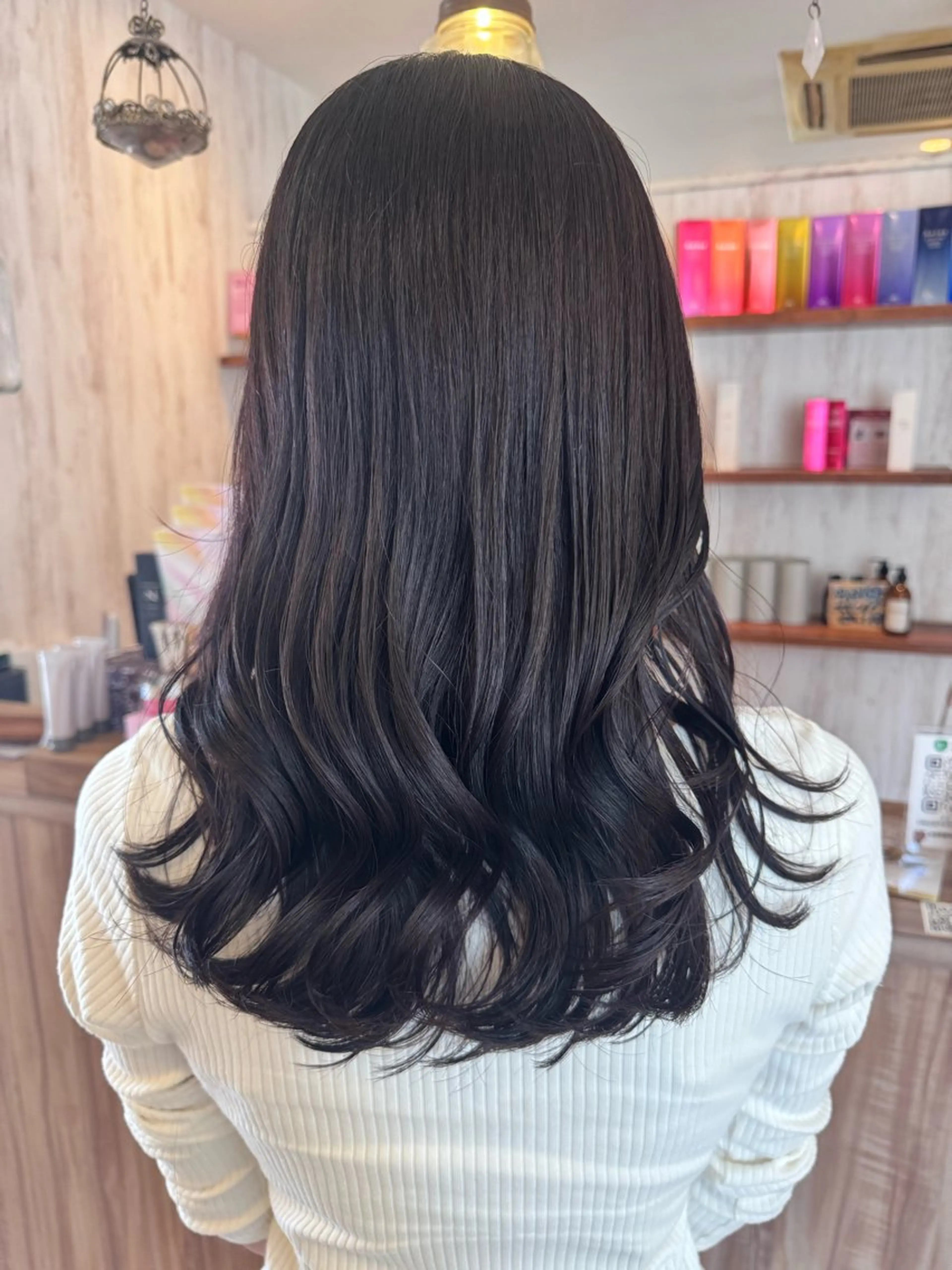 セミロング カット ヘアカラー トリートメント 古澤 あかねのヘアスタイル