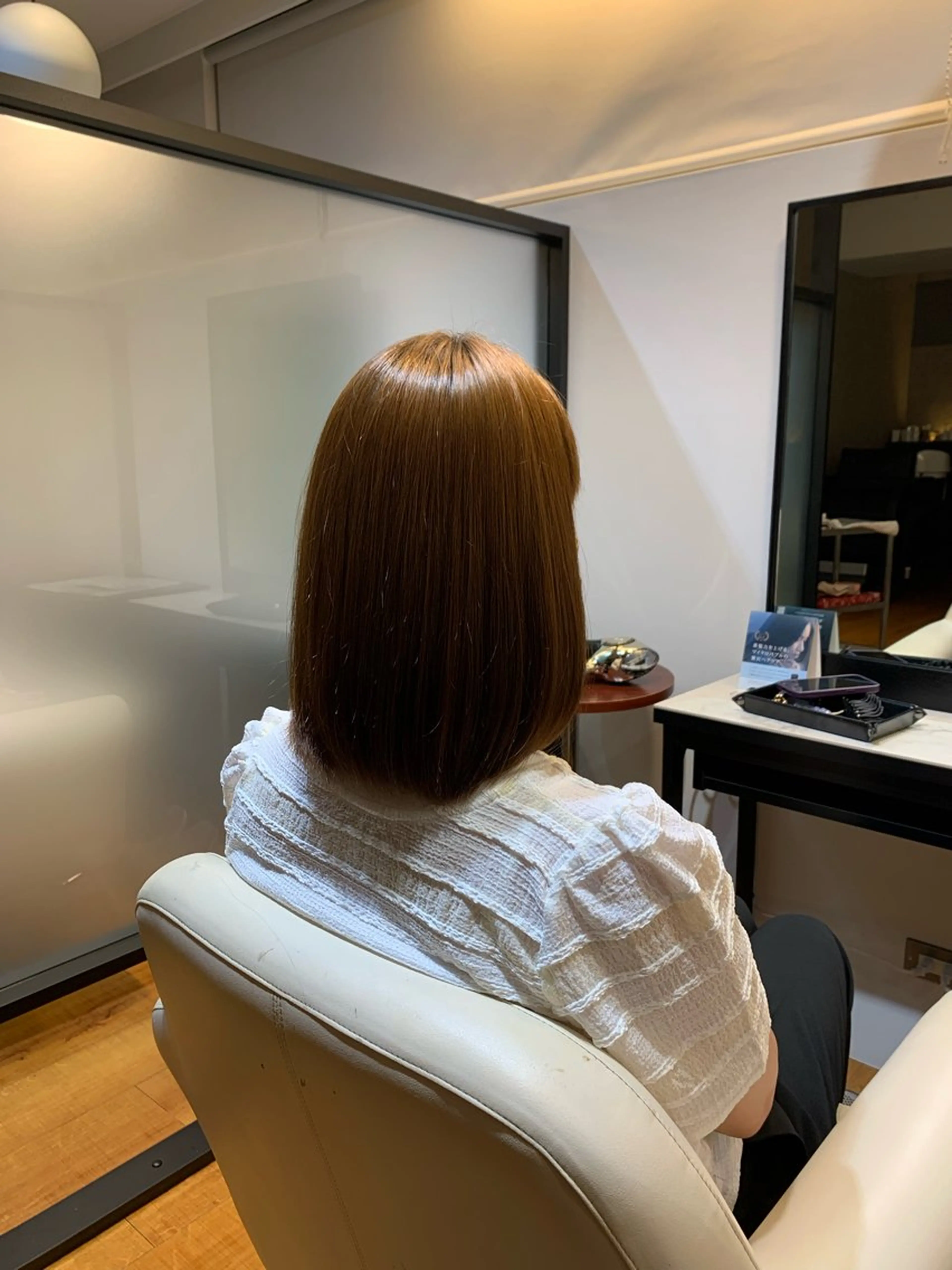 ミディアム 縮毛矯正 縮毛矯正 松元 裕樹のヘアスタイル