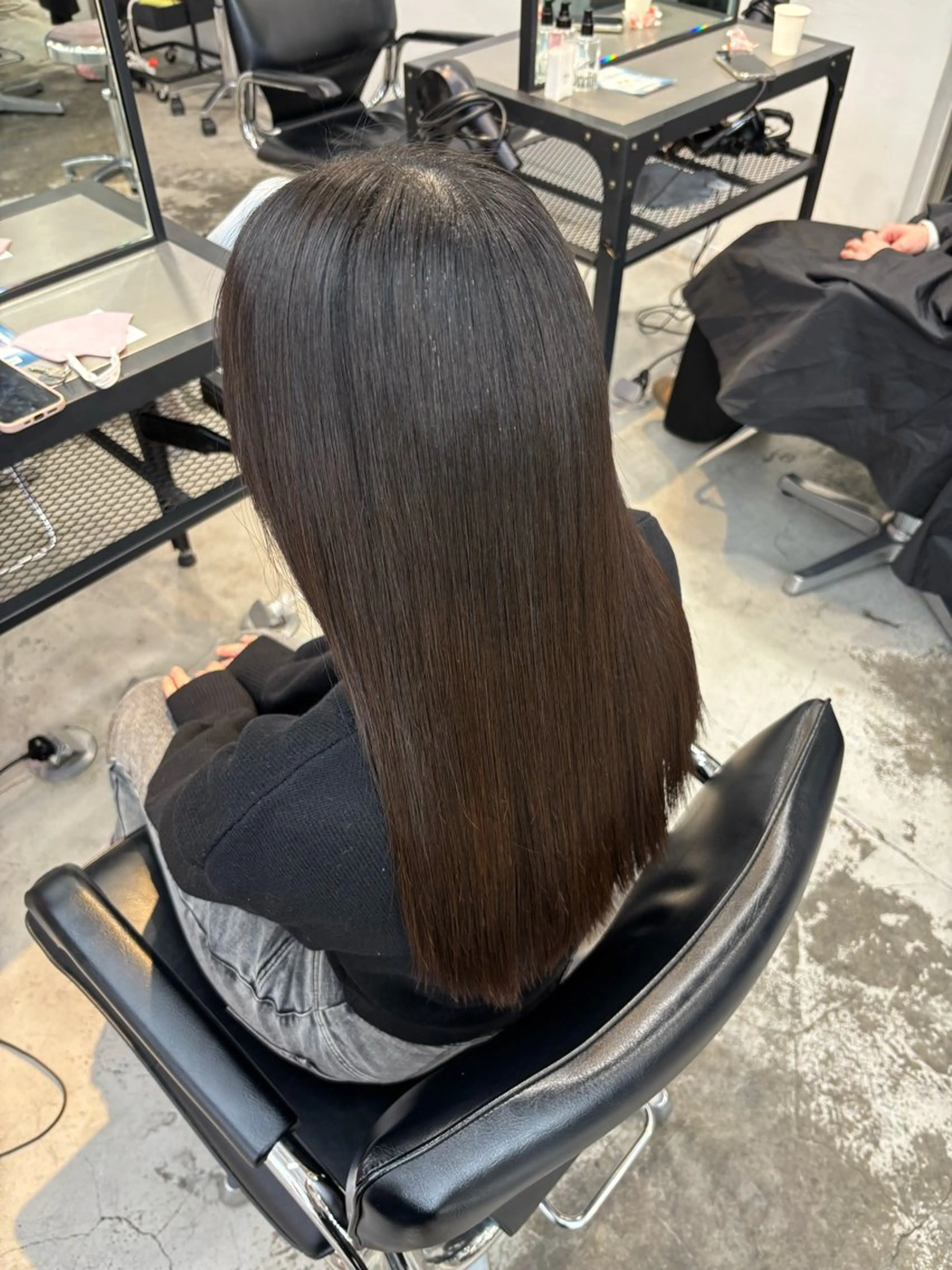 ロング カラー 縮毛矯正 トリートメント ダメージレス艶カラー MISAKI🦋のヘアスタイル