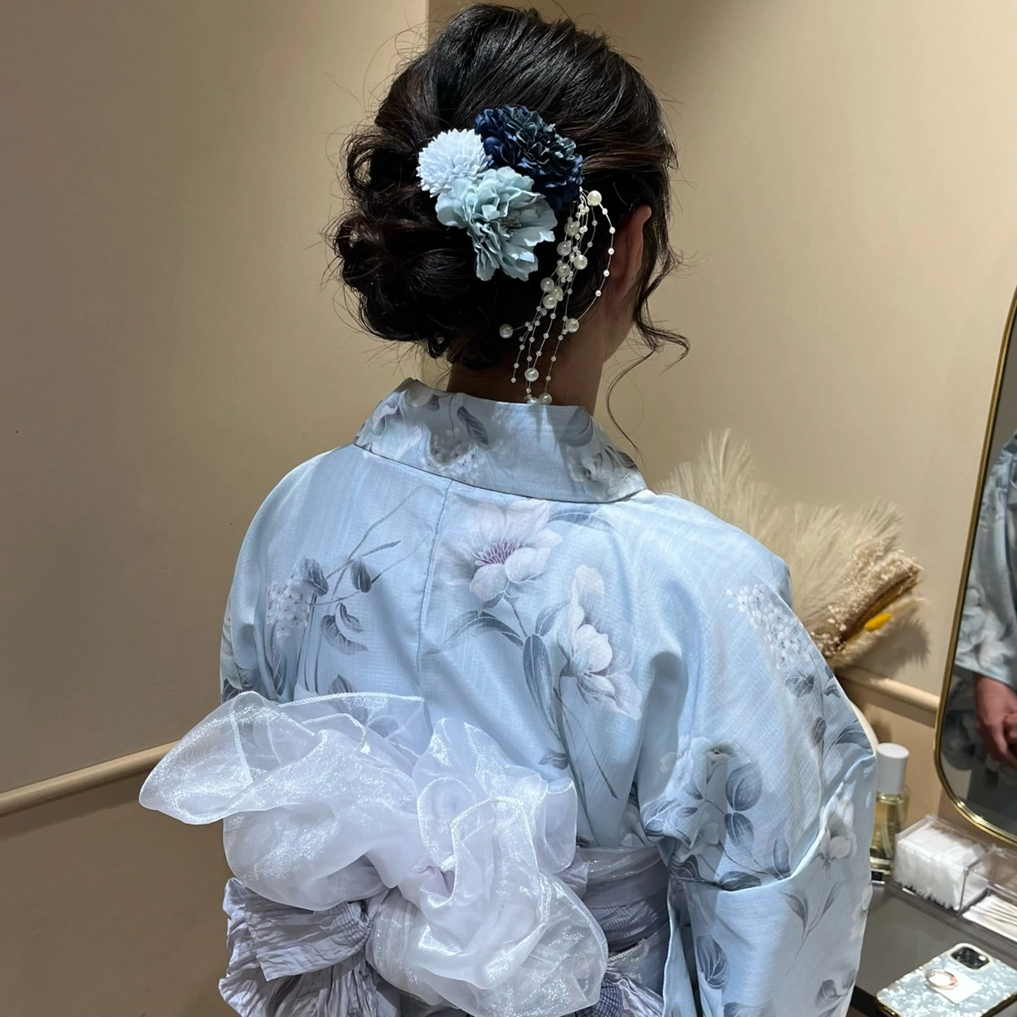 ロング ヘアアレンジ 浴衣 🫧tomoka 透明感カラー🫧のヘアスタイル