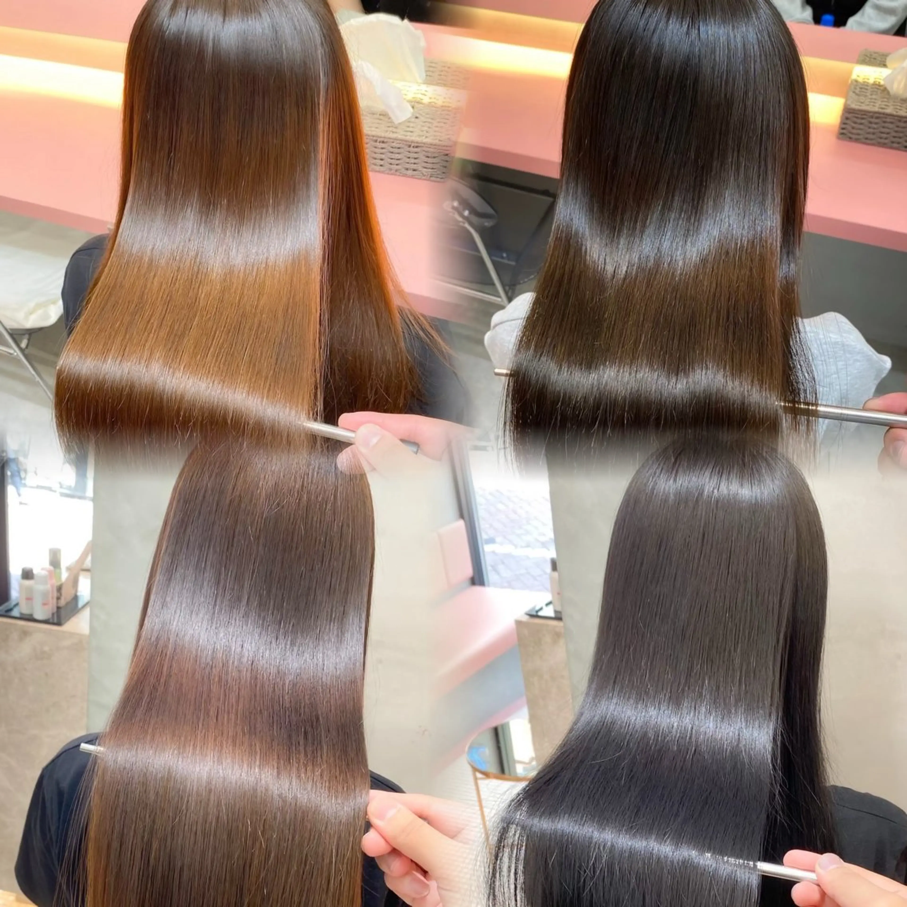 ロング カット 縮毛矯正 池袋/韓国レイヤー/ 髪質改善／小原幹太のヘアスタイル