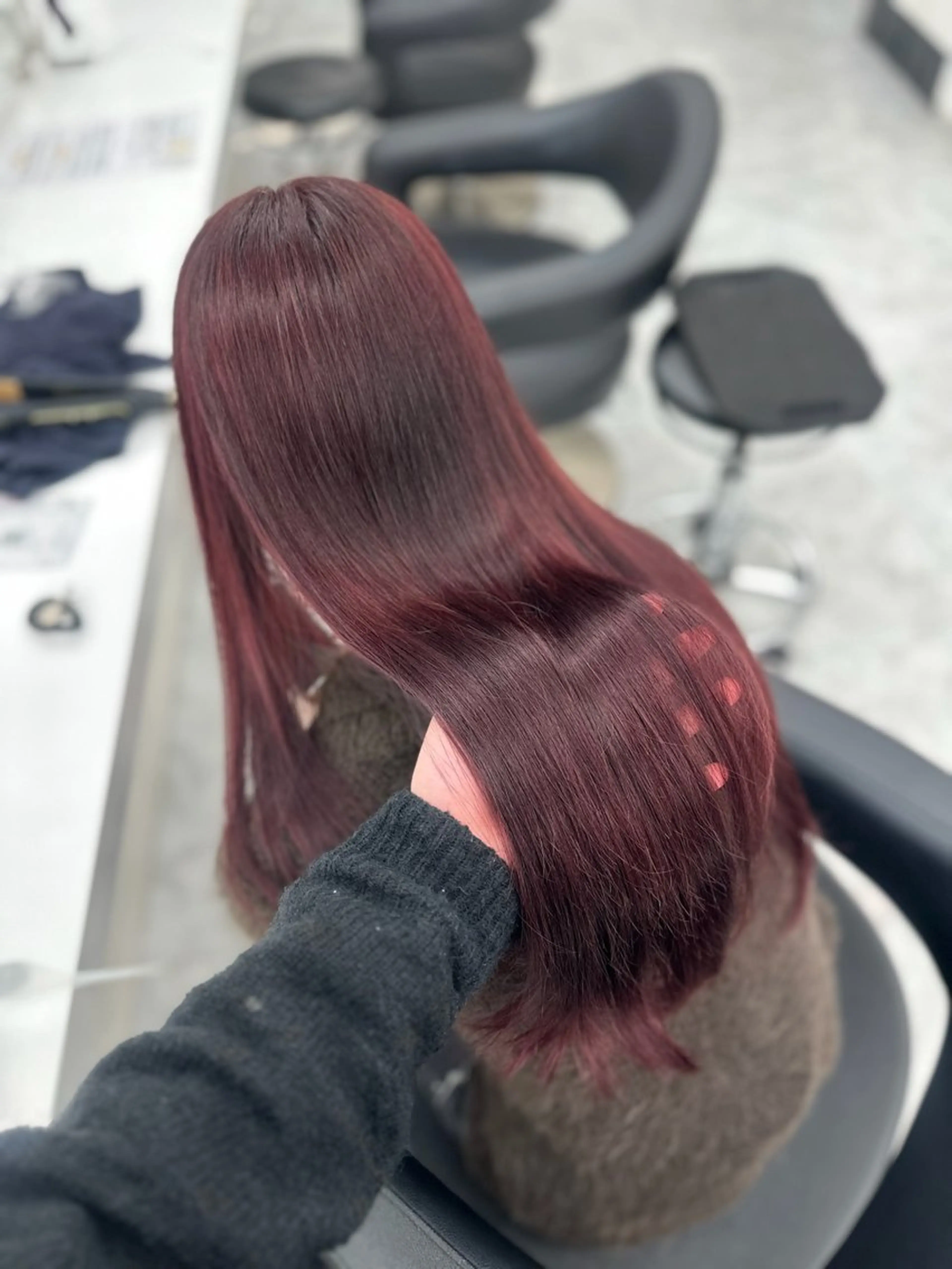 ロング カラー カット ヘアカラー トリートメント mina/暖色カラー 🥀韓国風カット🥀のヘアスタイル