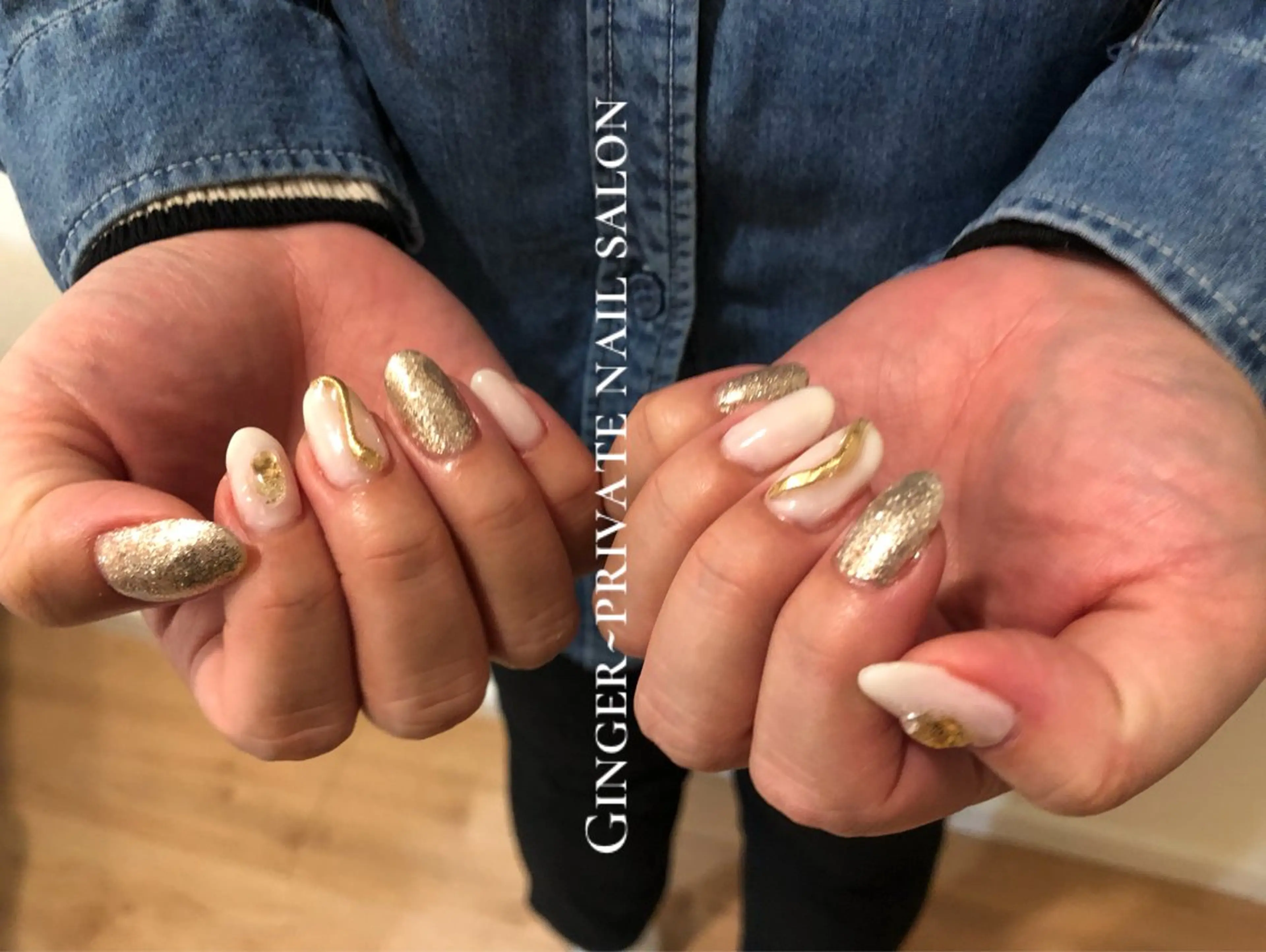 ネイル フットネイル グラデーション ニュアンスネイル オフィスネイル GinGer nail salonのネイルデザイン