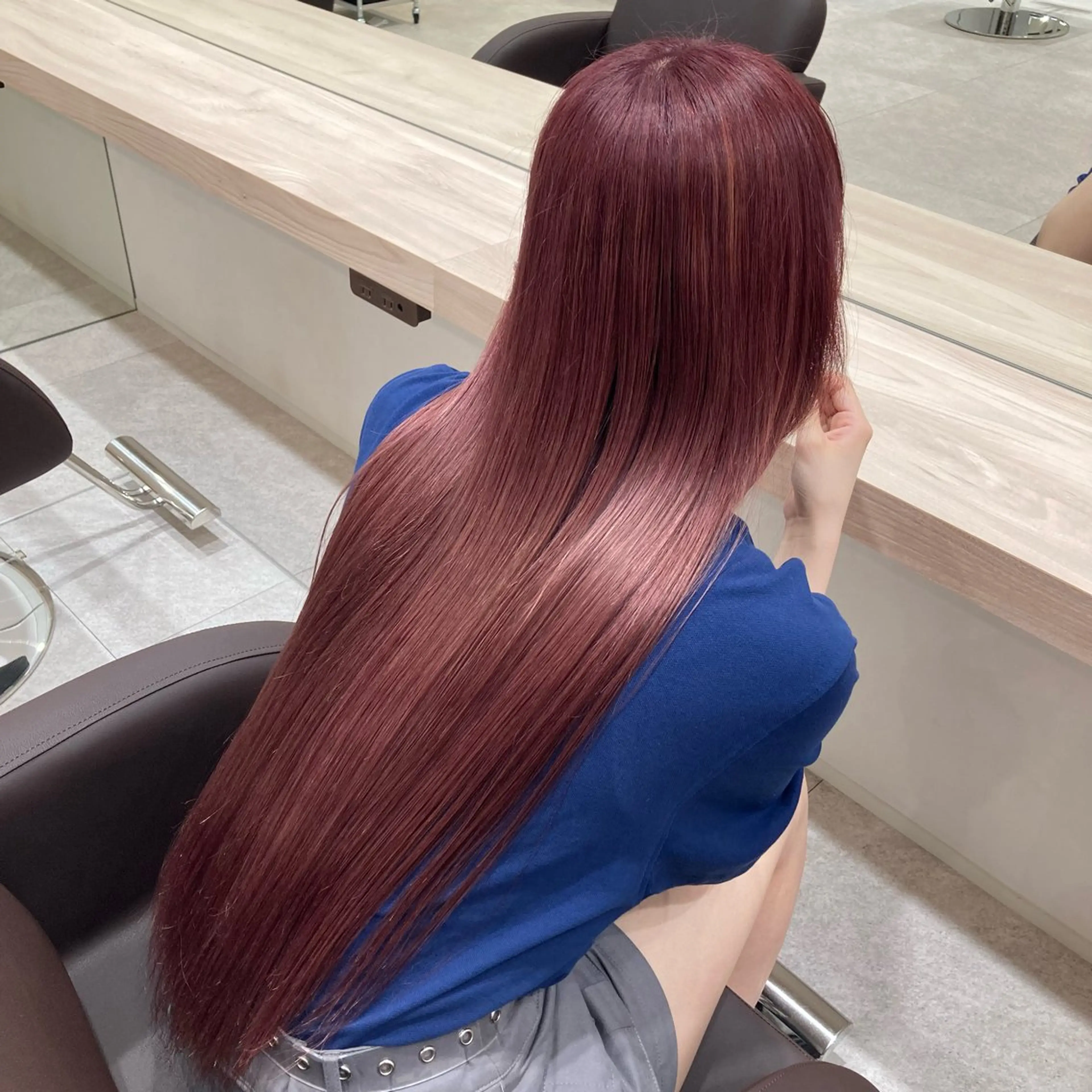 カラー ベージュカラー ピンクカラー ピンクベージュ ヘアカラー WAWA miu🌷のヘアスタイル