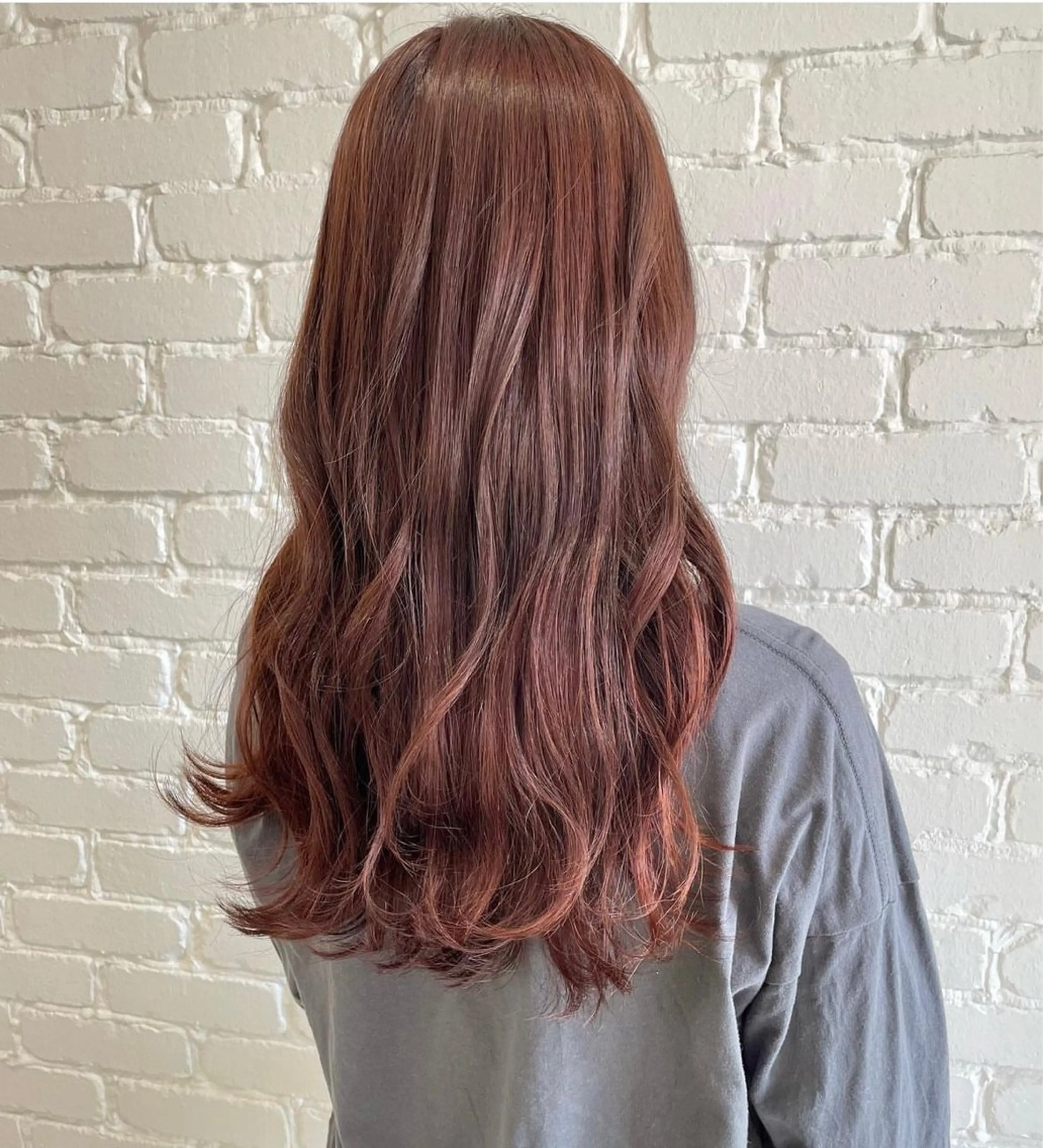 ロング カラー ピンクカラー AffECTION所属・カワダ サキのヘアスタイル