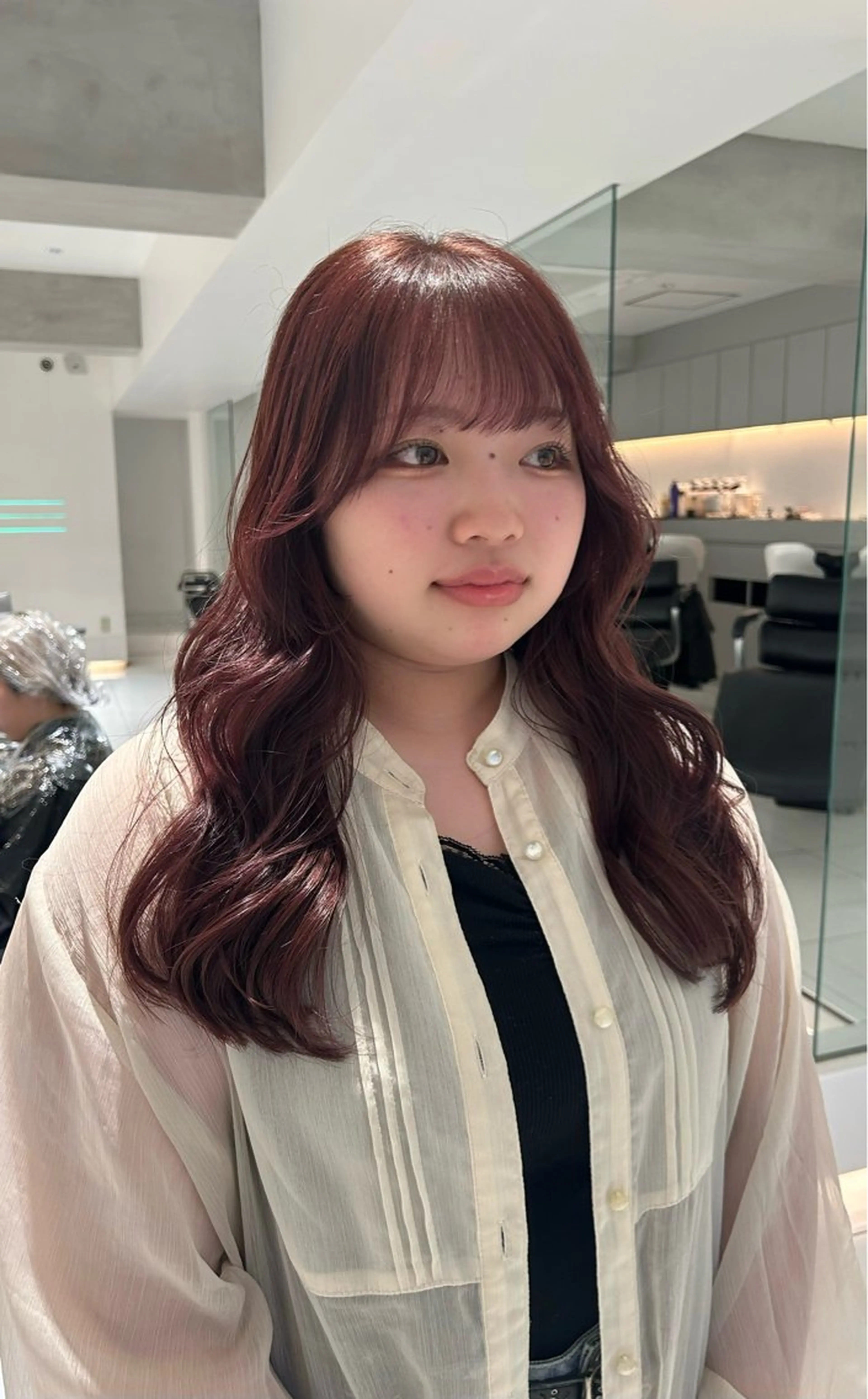 ロング カラー カット ヘアカラー MIKA/ボブ/ レイヤー/メンズのヘアスタイル