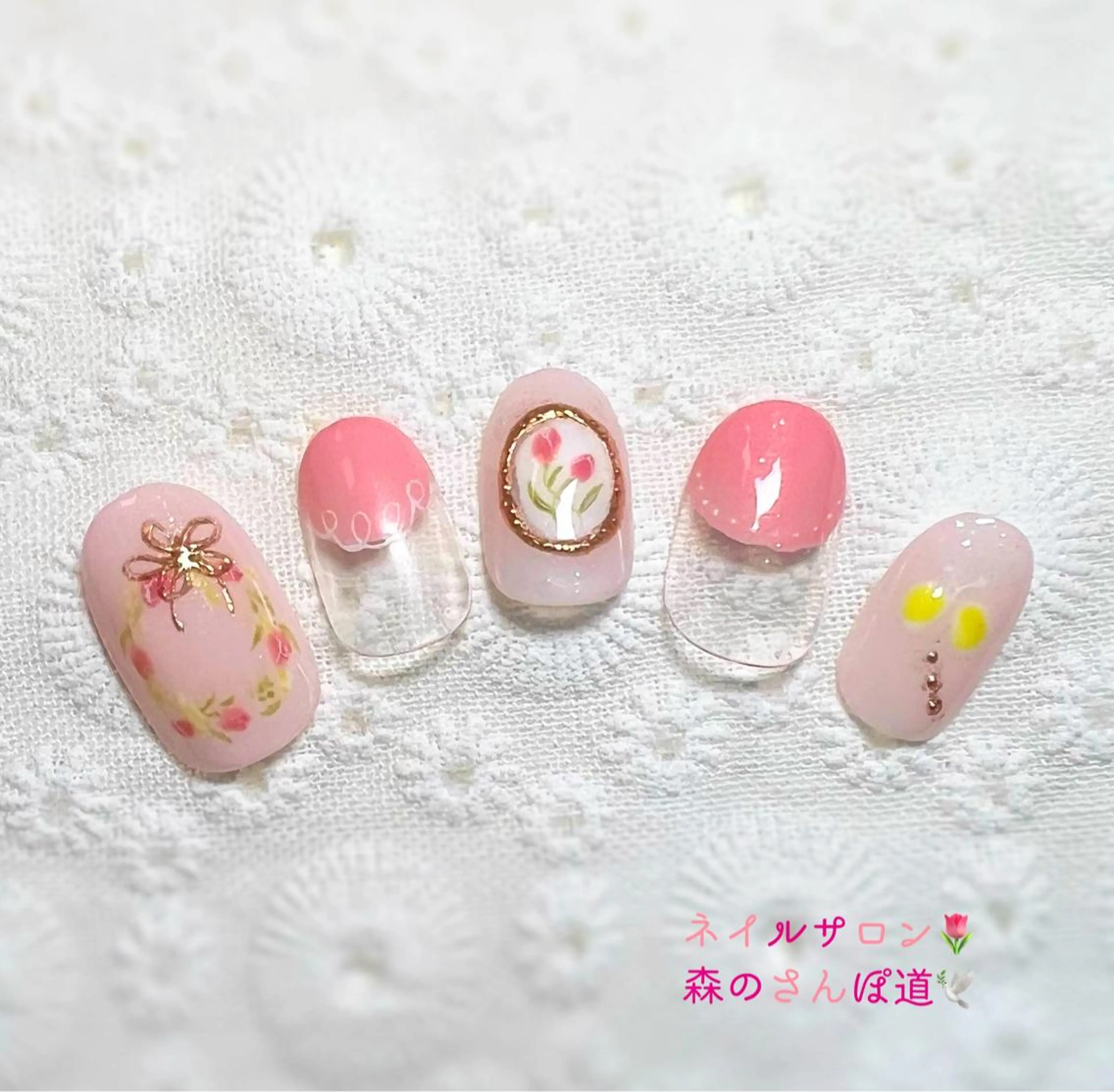 ネイル ハンドネイル 森のさんぽ道所属・ショートネイル 森のさんぽ道のネイルデザイン