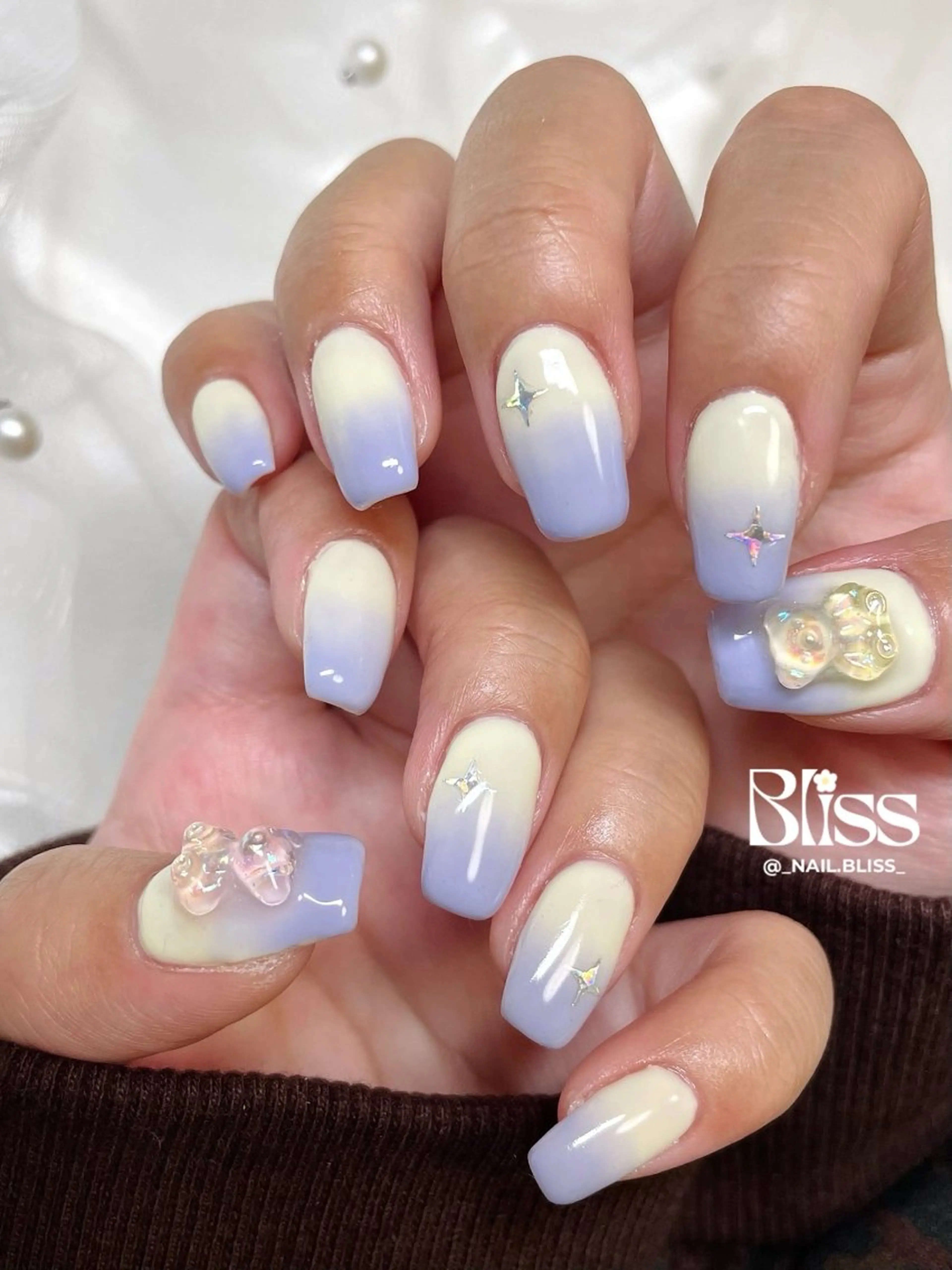 ネイル グラデーション 持ち込み ハンドネイル NAIL BLISSのネイルデザイン
