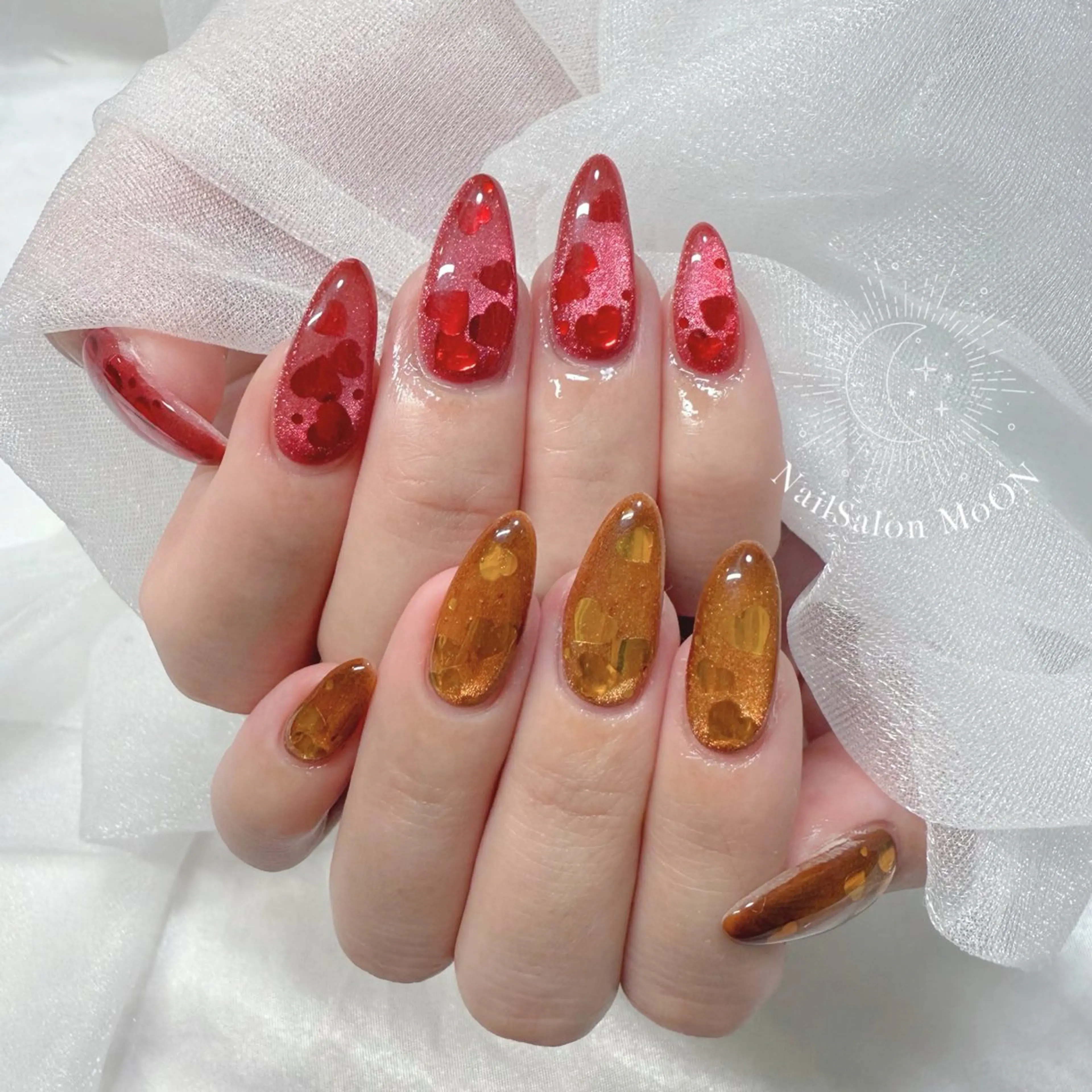 ネイル ハンドネイル ハンドケア MoON...❤︎ MeGuのネイルデザイン