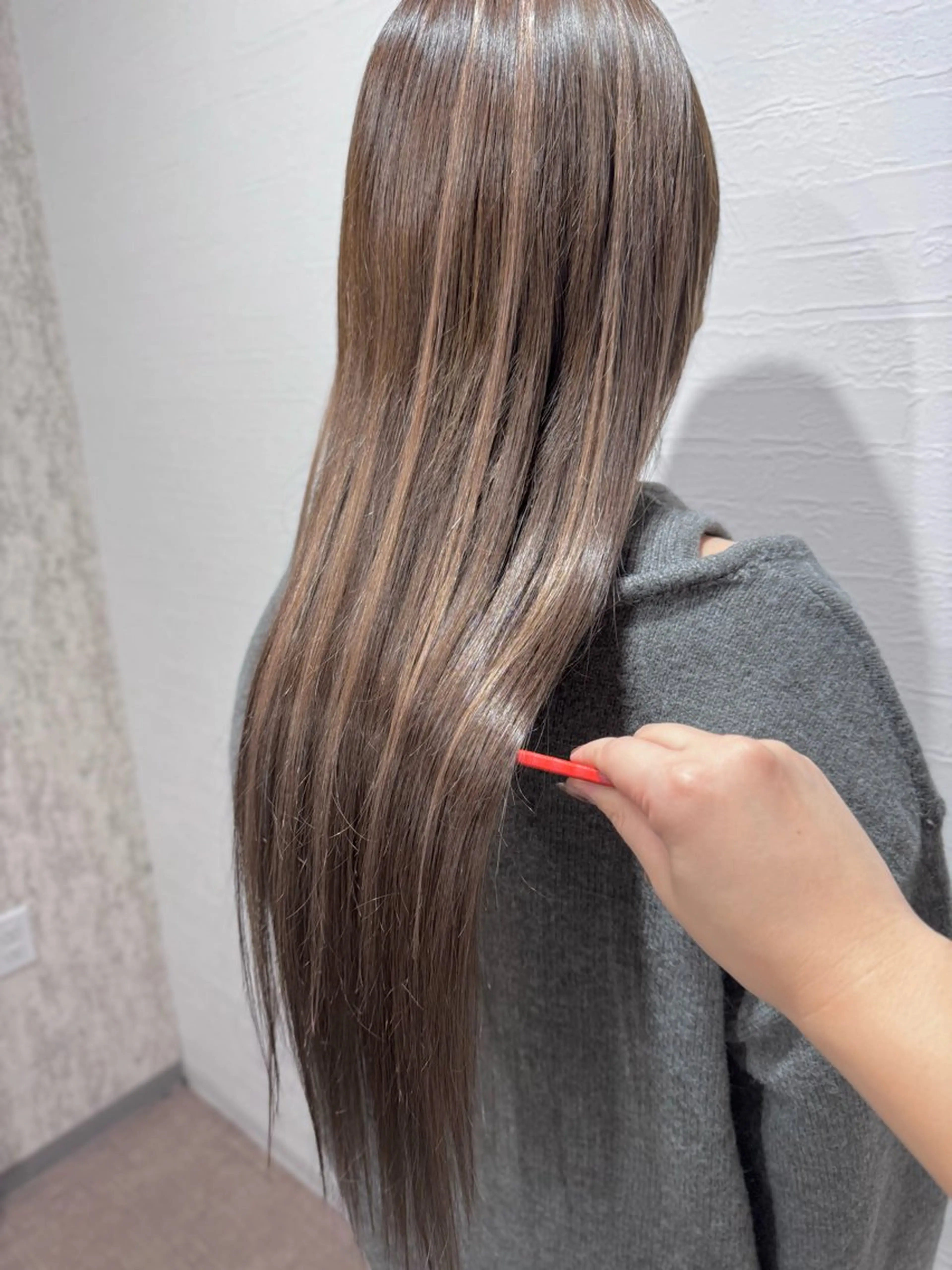 ロング エクステ 箕畑 麗菜のヘアスタイル