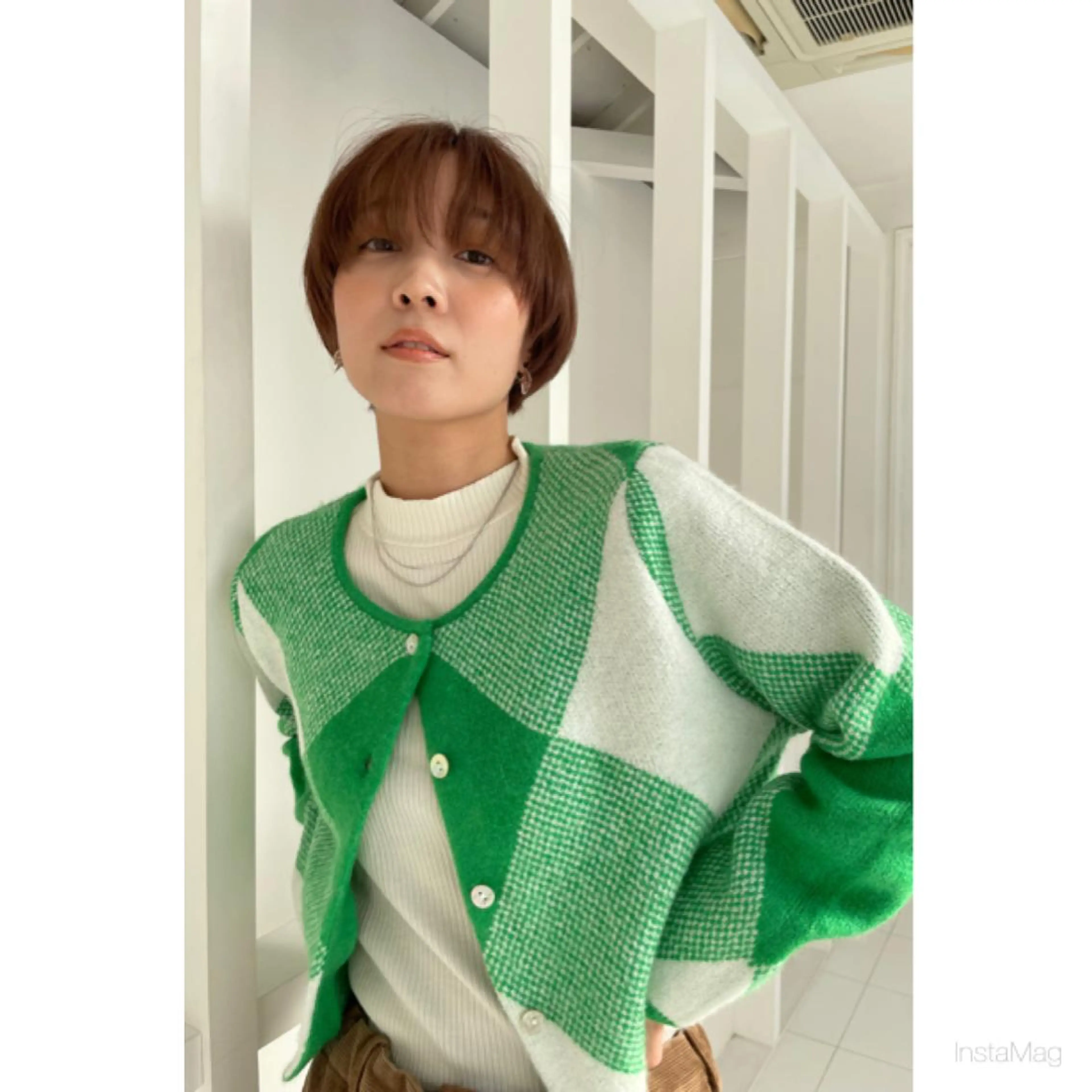 ショート カラー カット ヘアカラー 岩間 香純のヘアスタイル