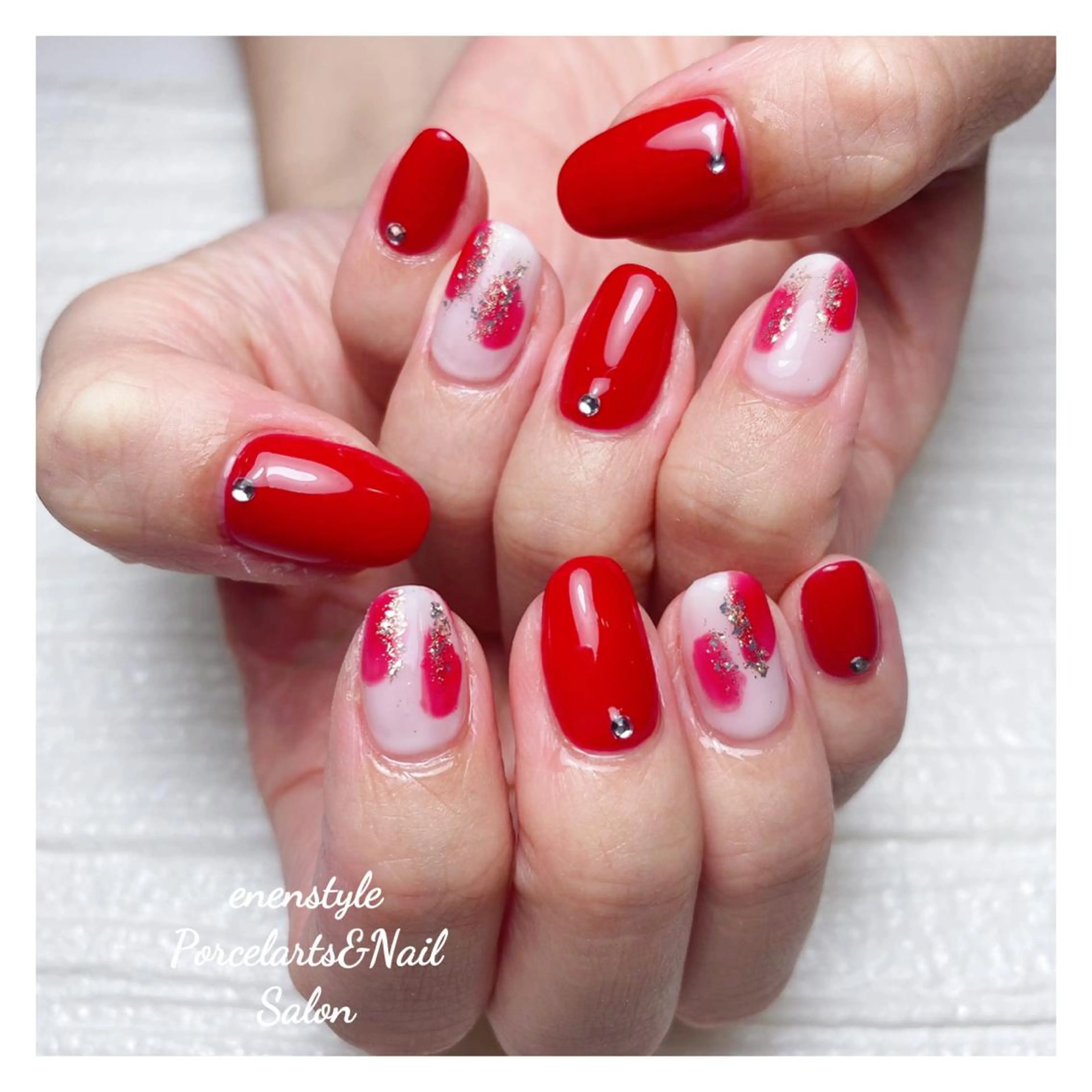 ミディアム ネイル 👑enen style👑のネイルデザイン