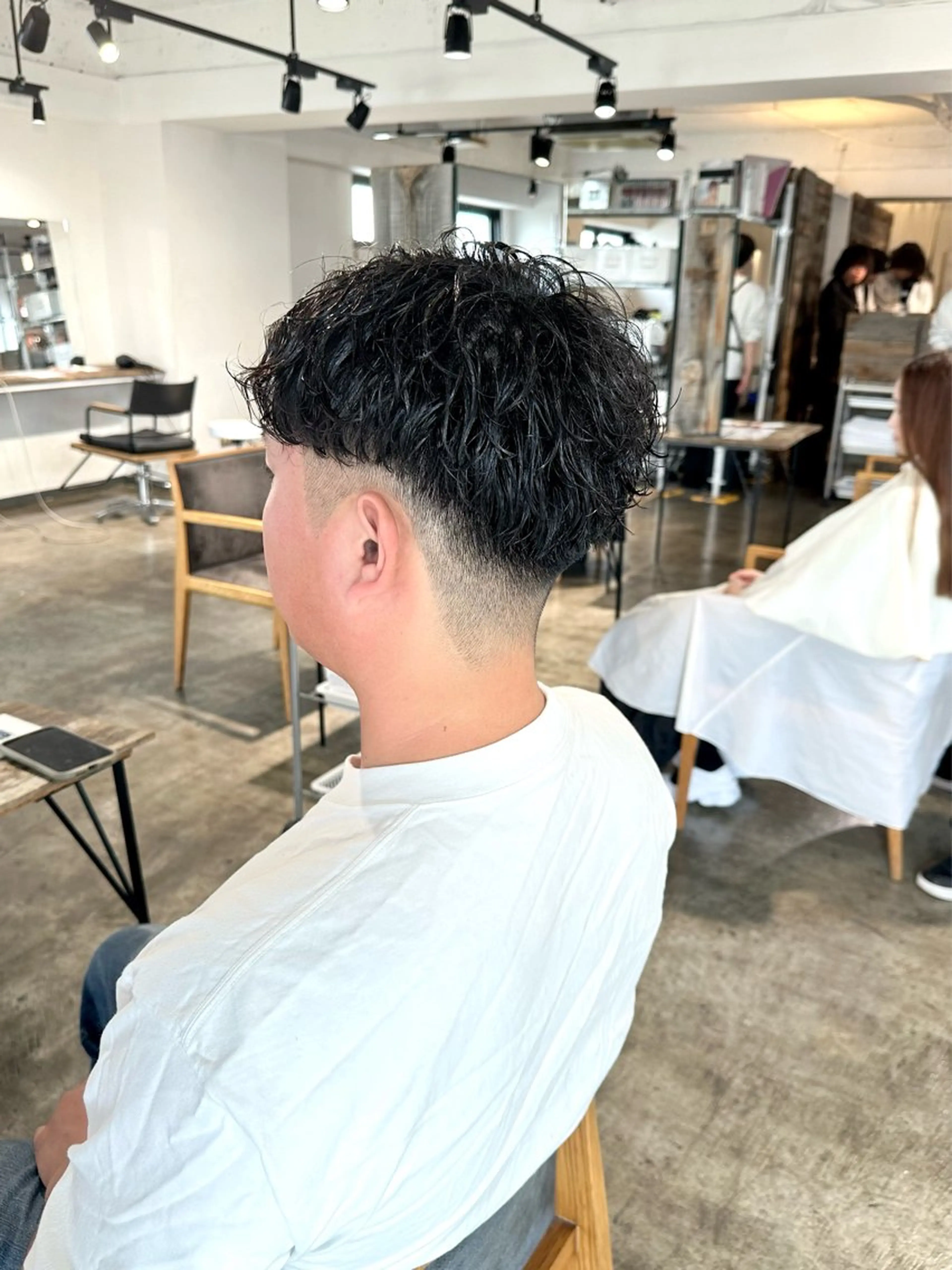 メンズ フェードカット メンズパーマ カット パーマ トリートメント 骨格補正施術/メンズ 専門美容師/YUYAのヘアスタイル