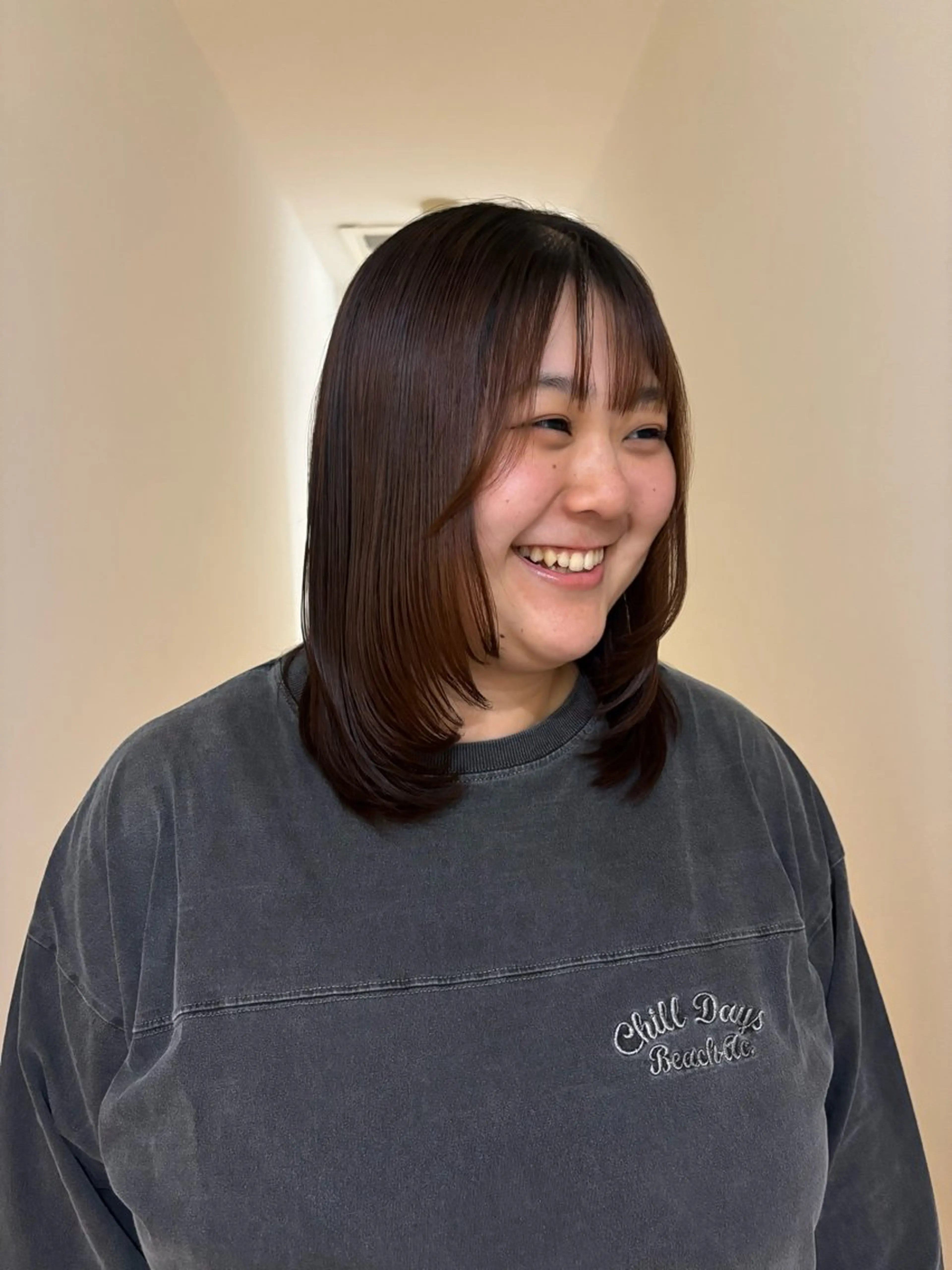 セミロング レイヤーカット MASHU ADOBE所属・美髪/ケアリスト /ストレート /愛実のヘアスタイル