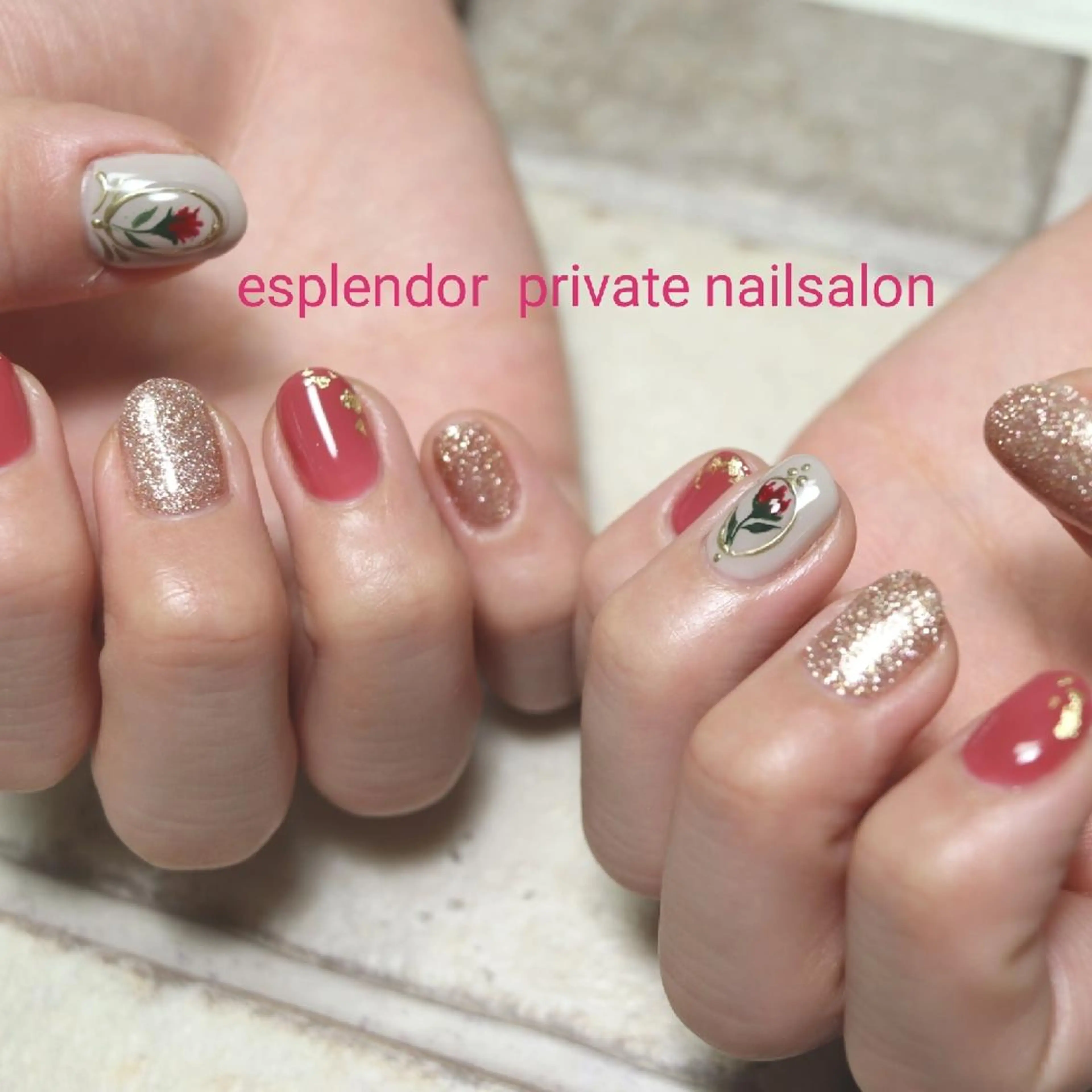 ネイル ピンク esplendor  エスプレンドル所属・esplendor  エスプレンドルのネイルデザイン