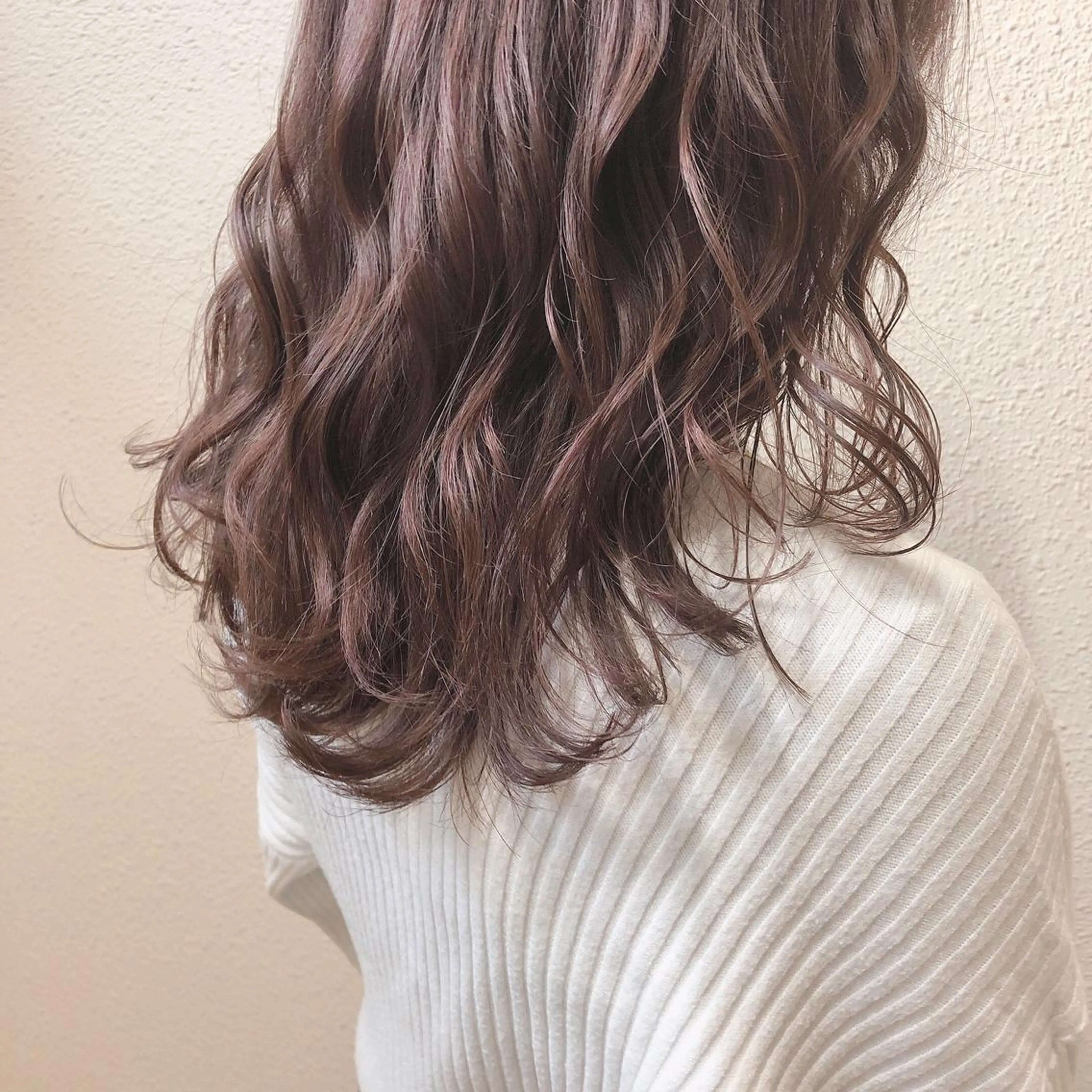 セミロング カラー 梅田美容室 山崎海波のヘアスタイル