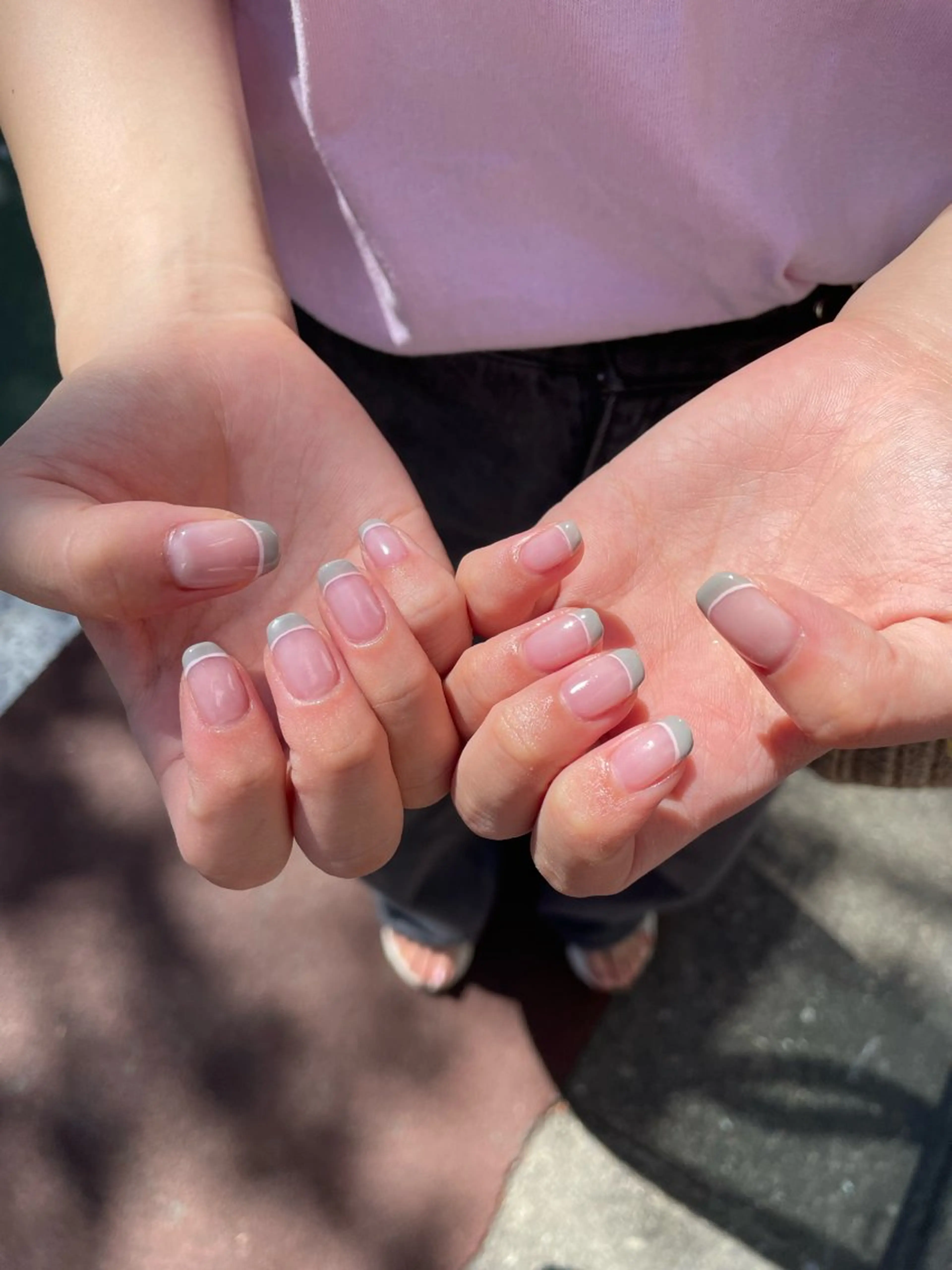 ネイル ハンドネイル ハンドケア R'well所属・はばすみれ🎀ﾈｲﾙ 光ﾌｪｲｼｬﾙ ﾍｱのネイルデザイン