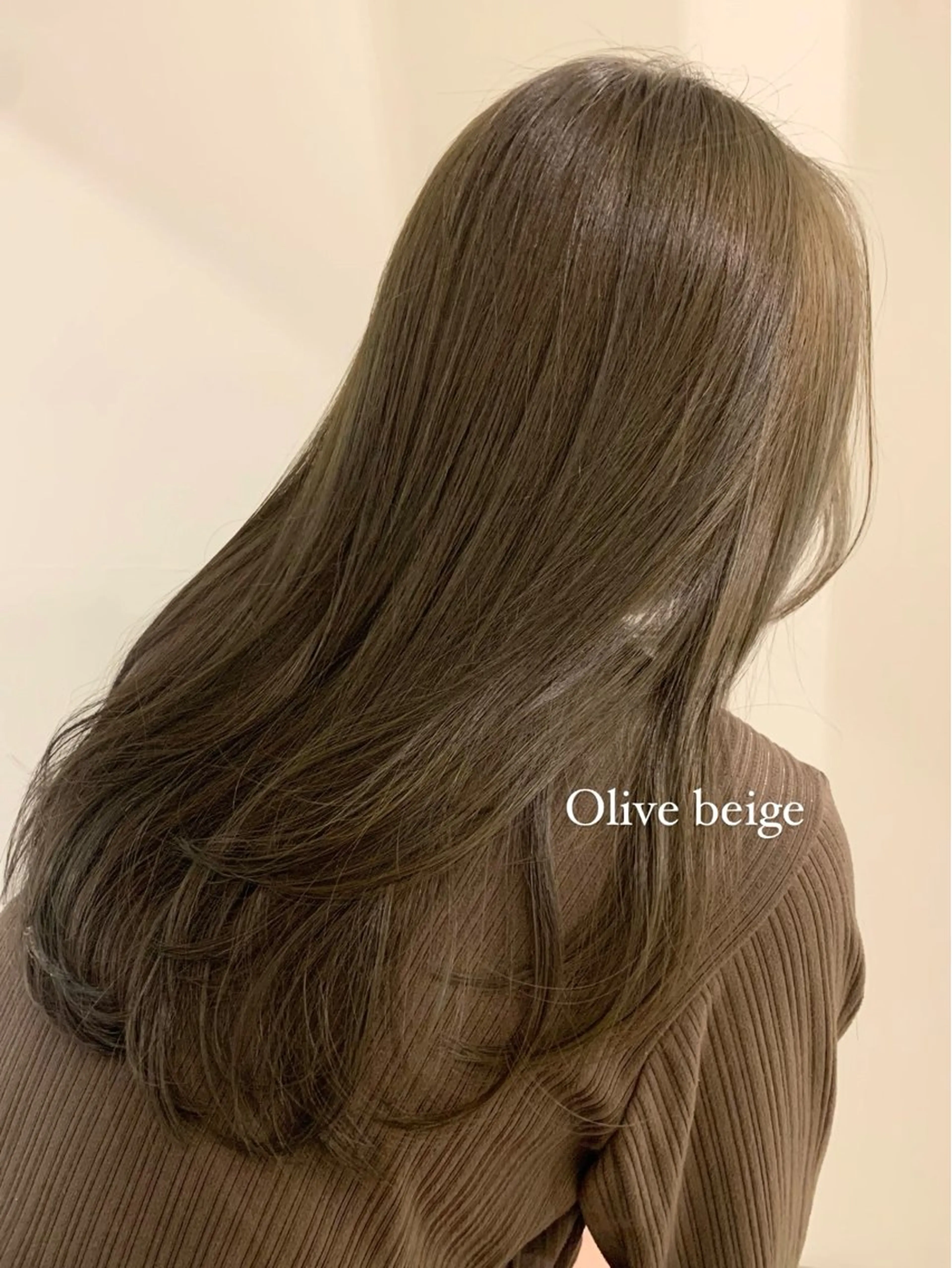 ロング カラー ブリーチ ダブルカラー ブリーチなしカラー ヘアカラー 落合希 Olivebeigeのヘアスタイル
