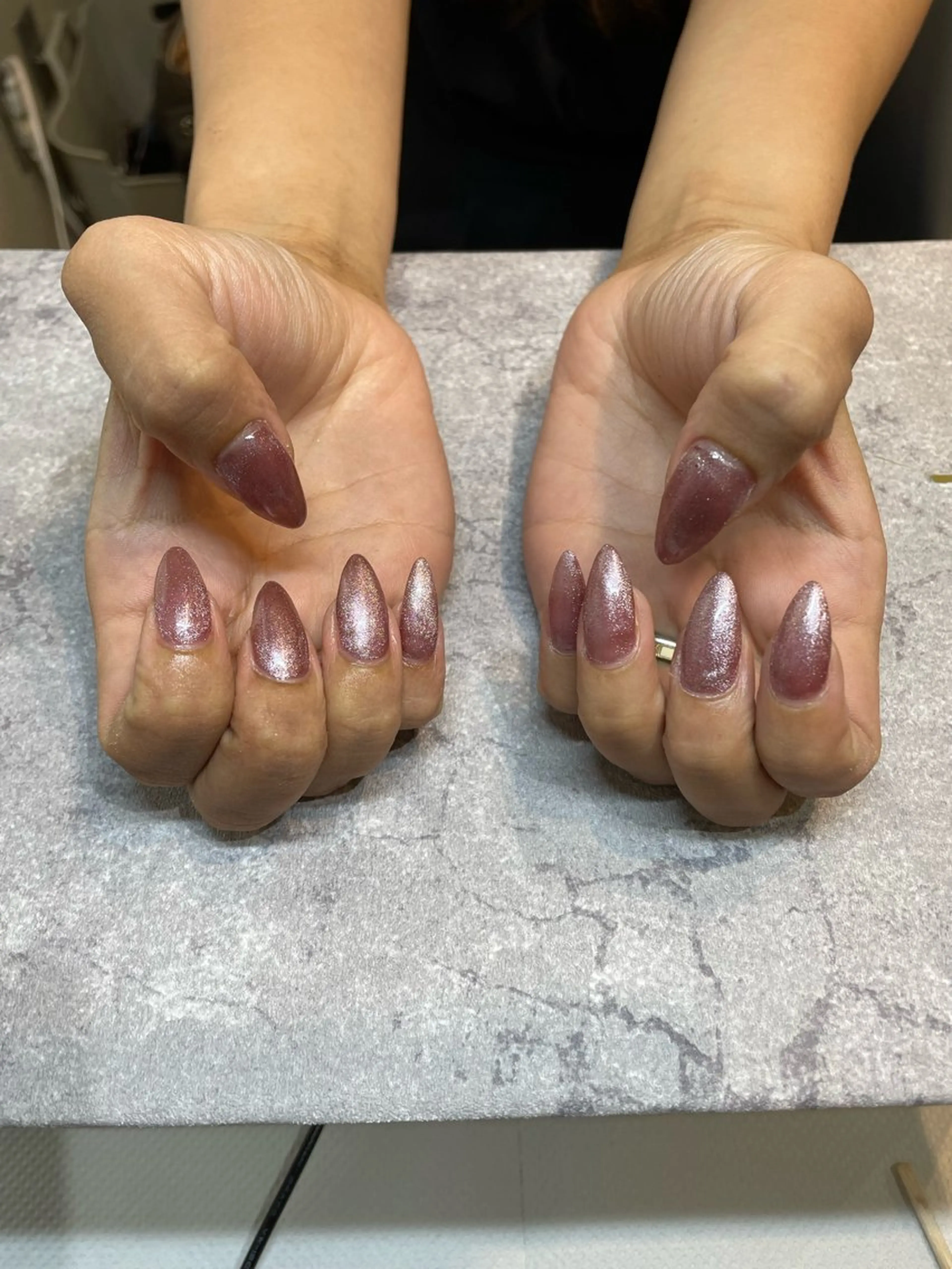 ネイル マグネットネイル ピンク joie 【 ジョイエ 梅田 】 ネイル&アイラッシュ所属・土居 香帆のネイルデザイン