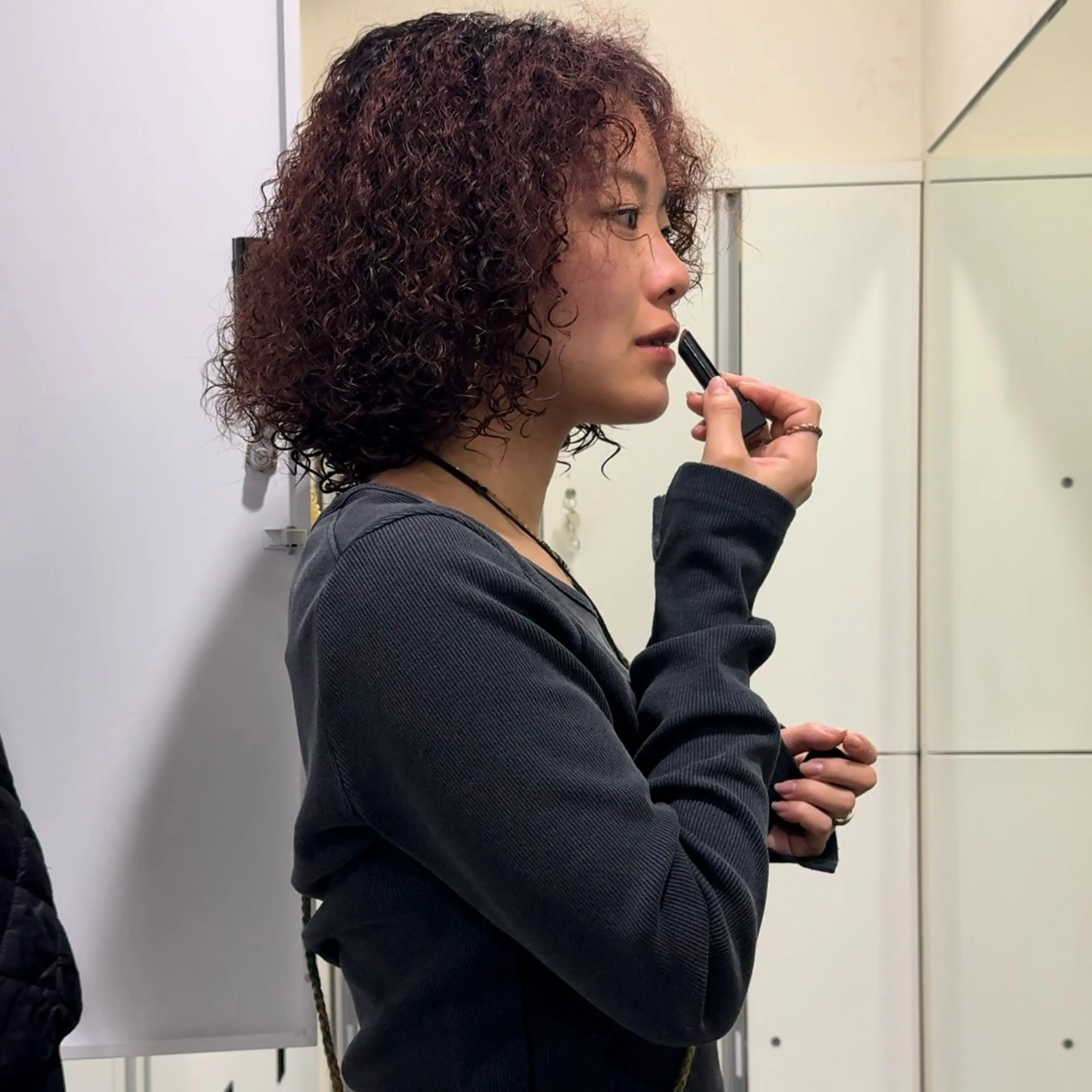 ミディアム カラー パーマ カーリーパーマ/ 透明ｶﾗｰ/MIKUのヘアスタイル