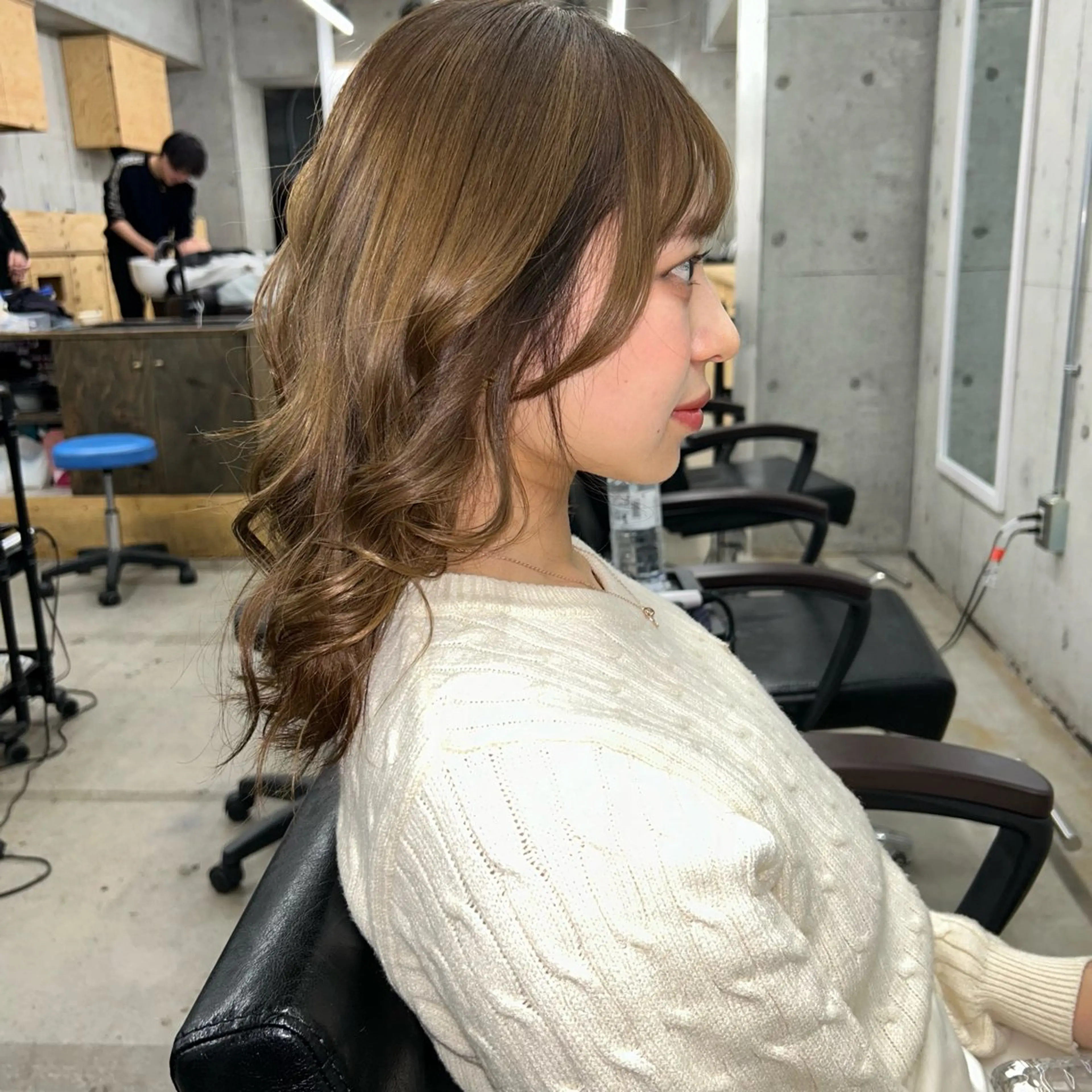 セミロング カラー ヘアカラー ✨傷ませないカラー✨ Ryuのヘアスタイル