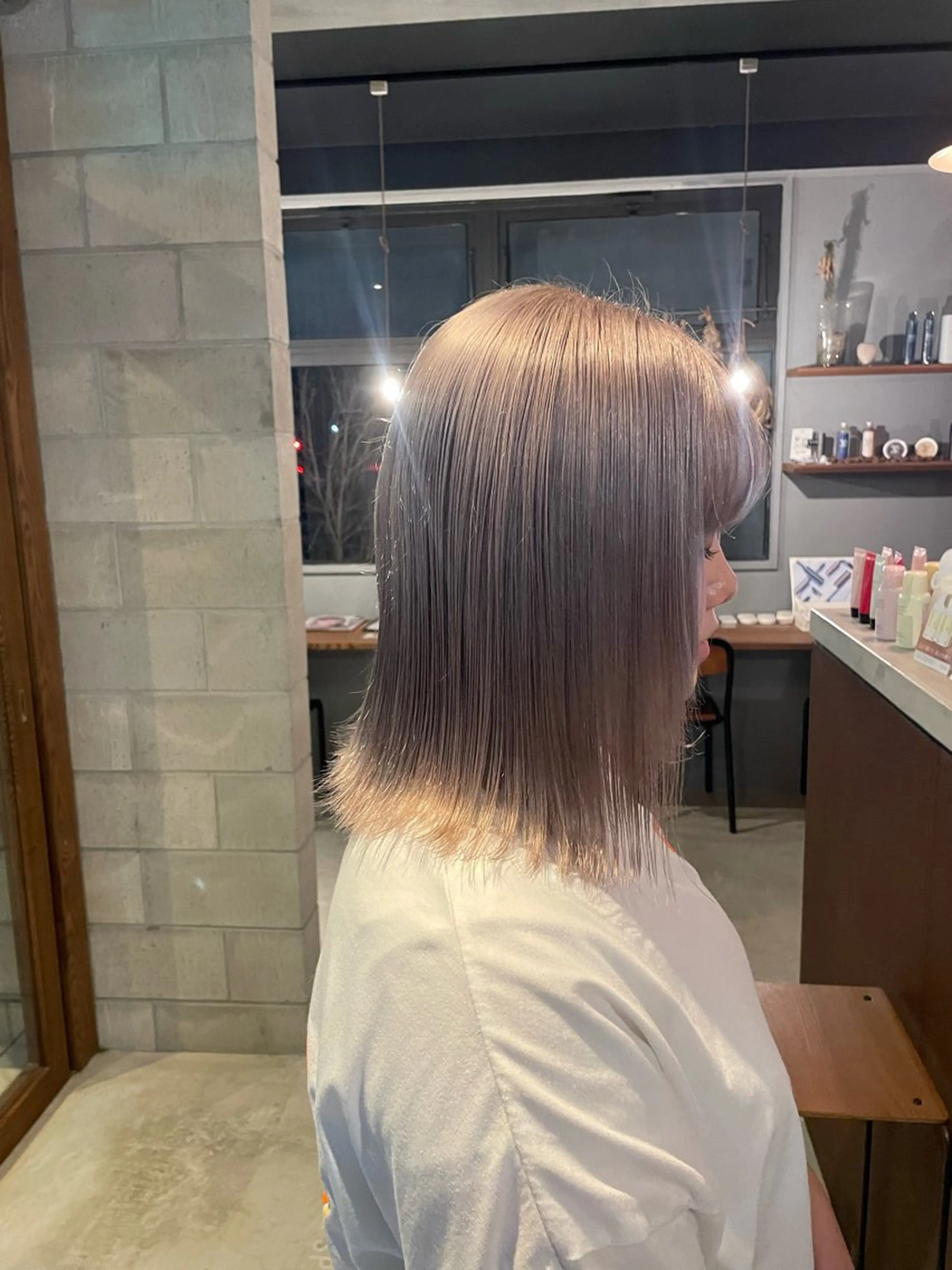 ミディアム カラー ヘアカラー 艶髪/透明感カラー/ 韓国/nonokaのヘアスタイル