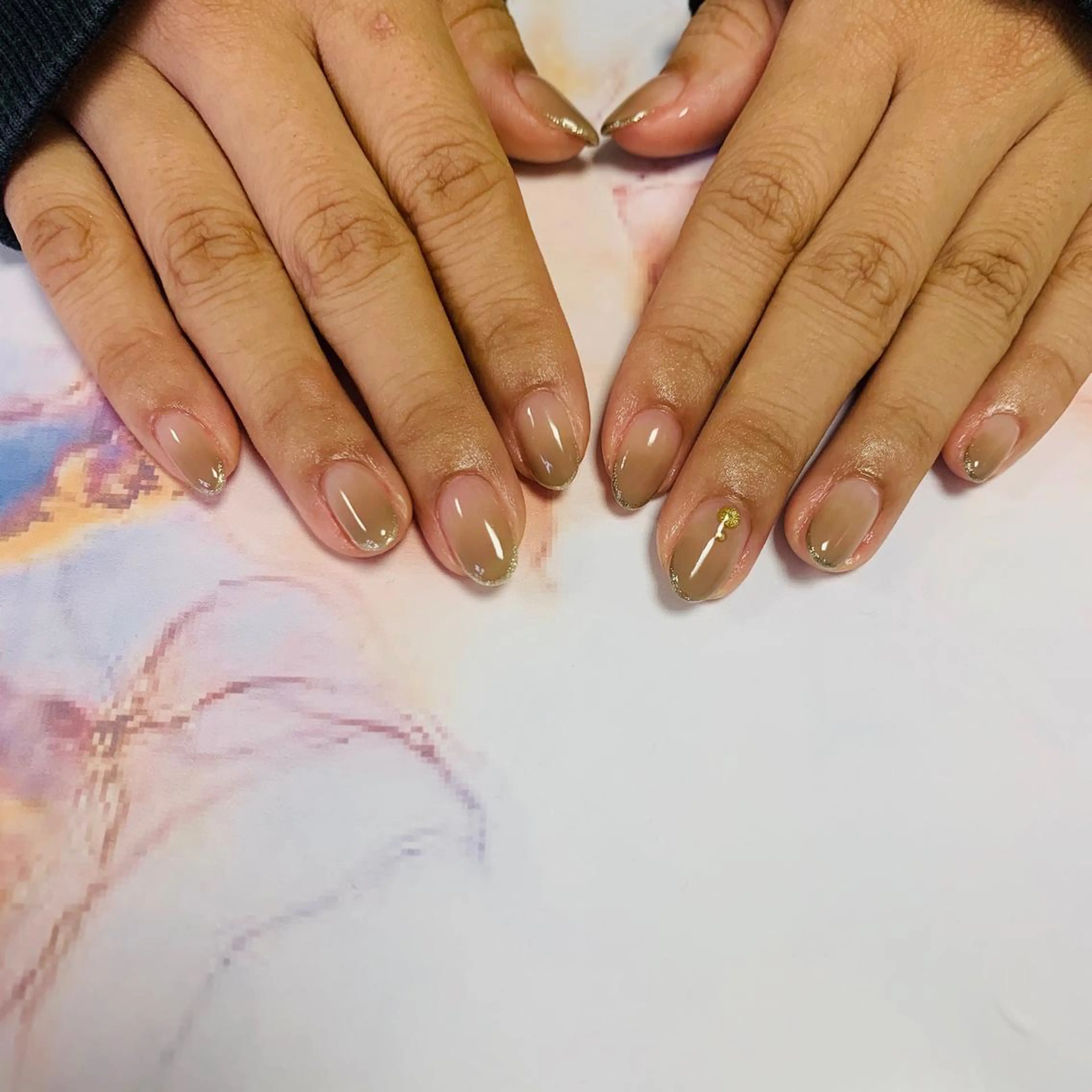 ネイル グラデーション ラメ(グリッター) Feliz所属・Feliz 楽しいネイルサロンのネイルデザイン