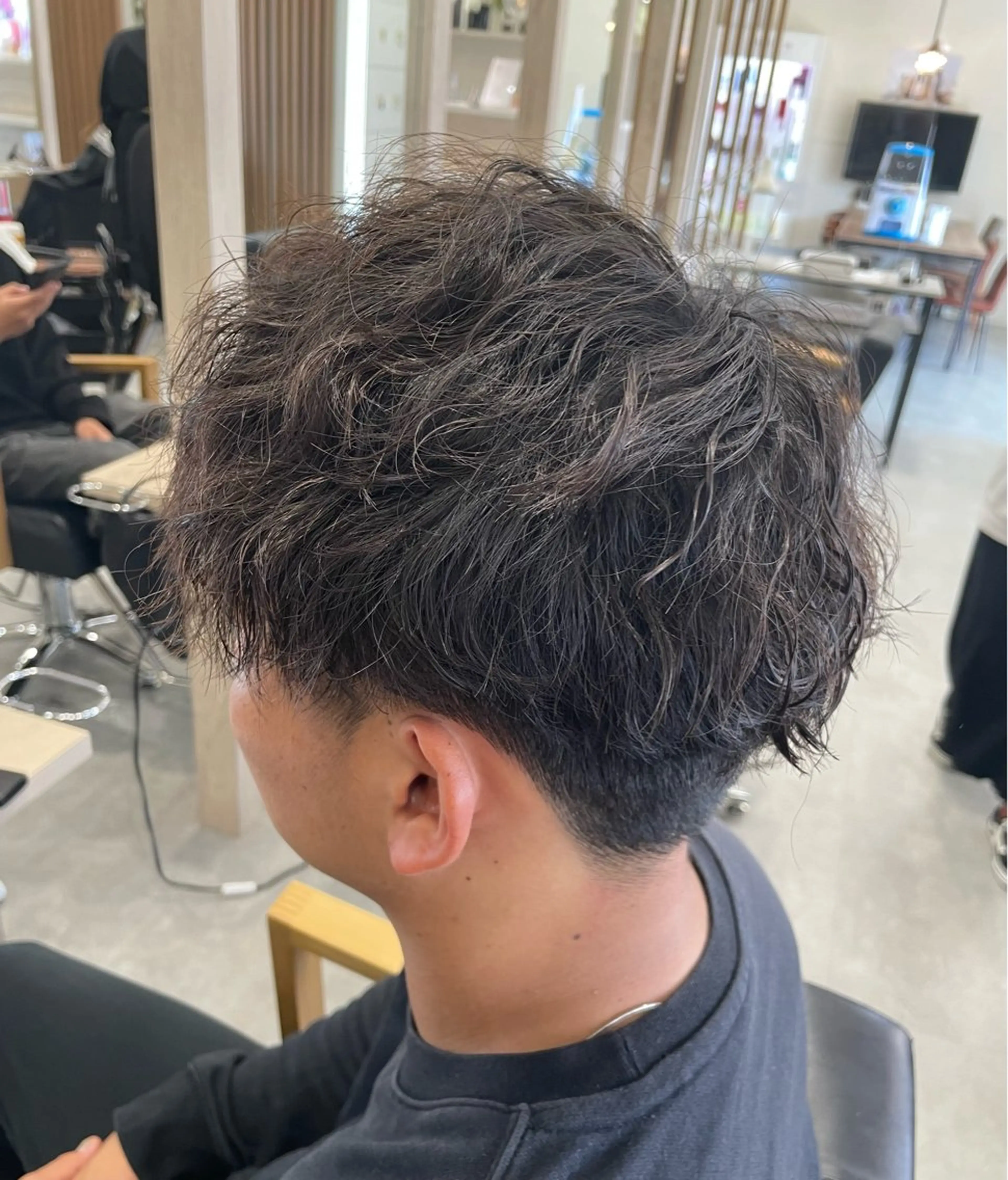 メンズ カット パーマ 永田 まどかのヘアスタイル