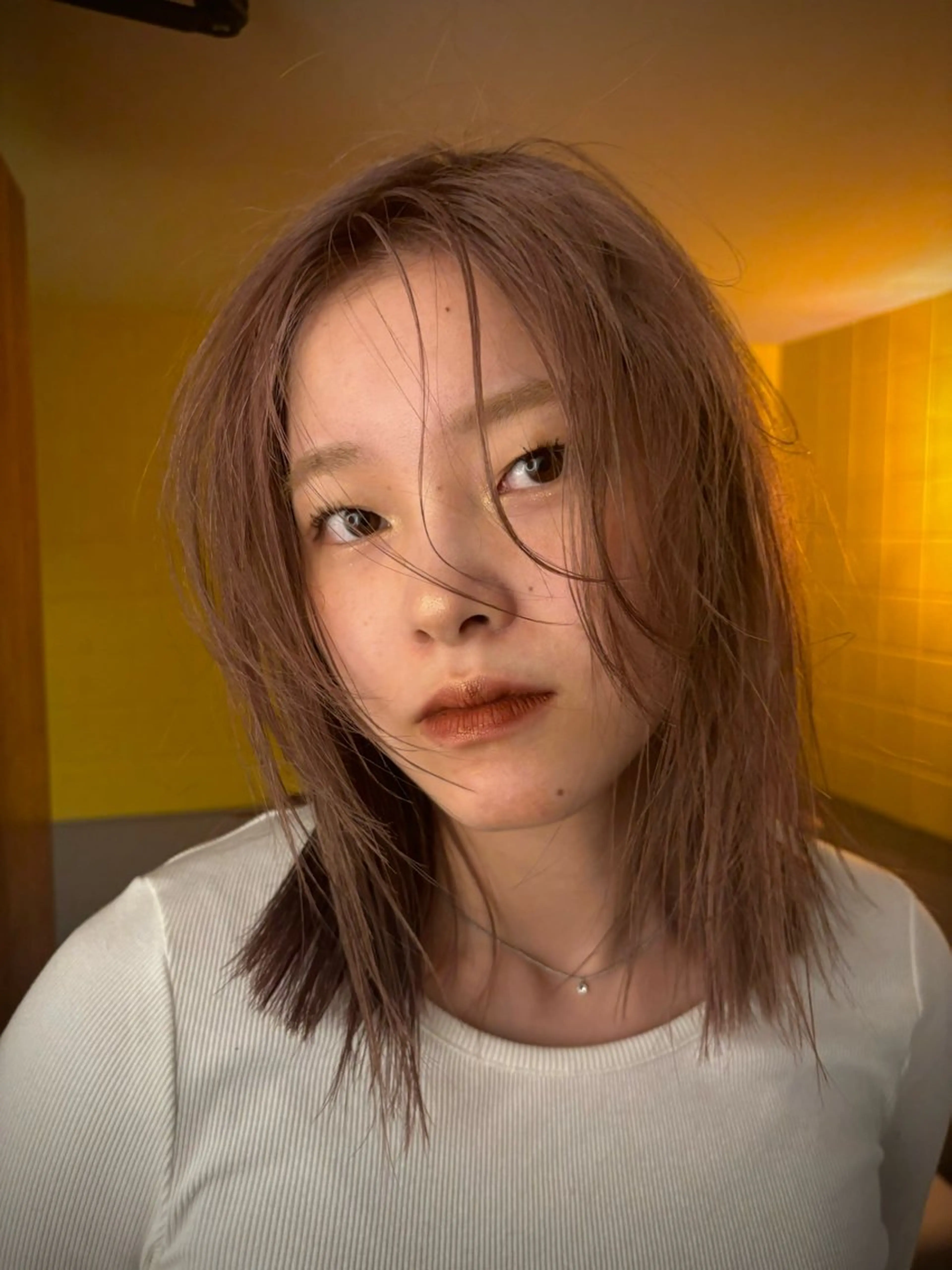 ミディアム カラー ヘアアレンジ marino マリノのヘアスタイル