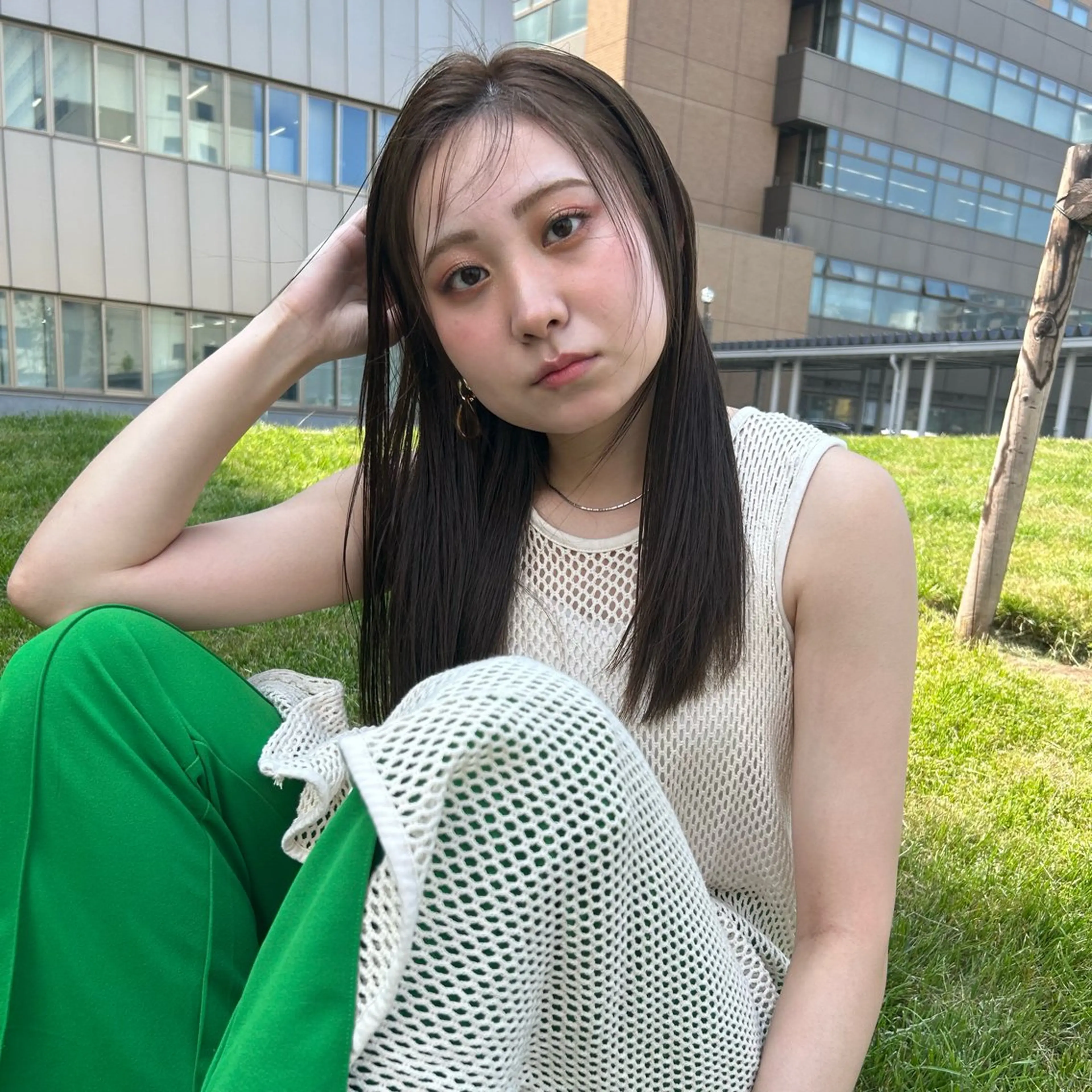 セミロング カラー 🌼RIKA🌼レデ ィース専門💖のヘアスタイル