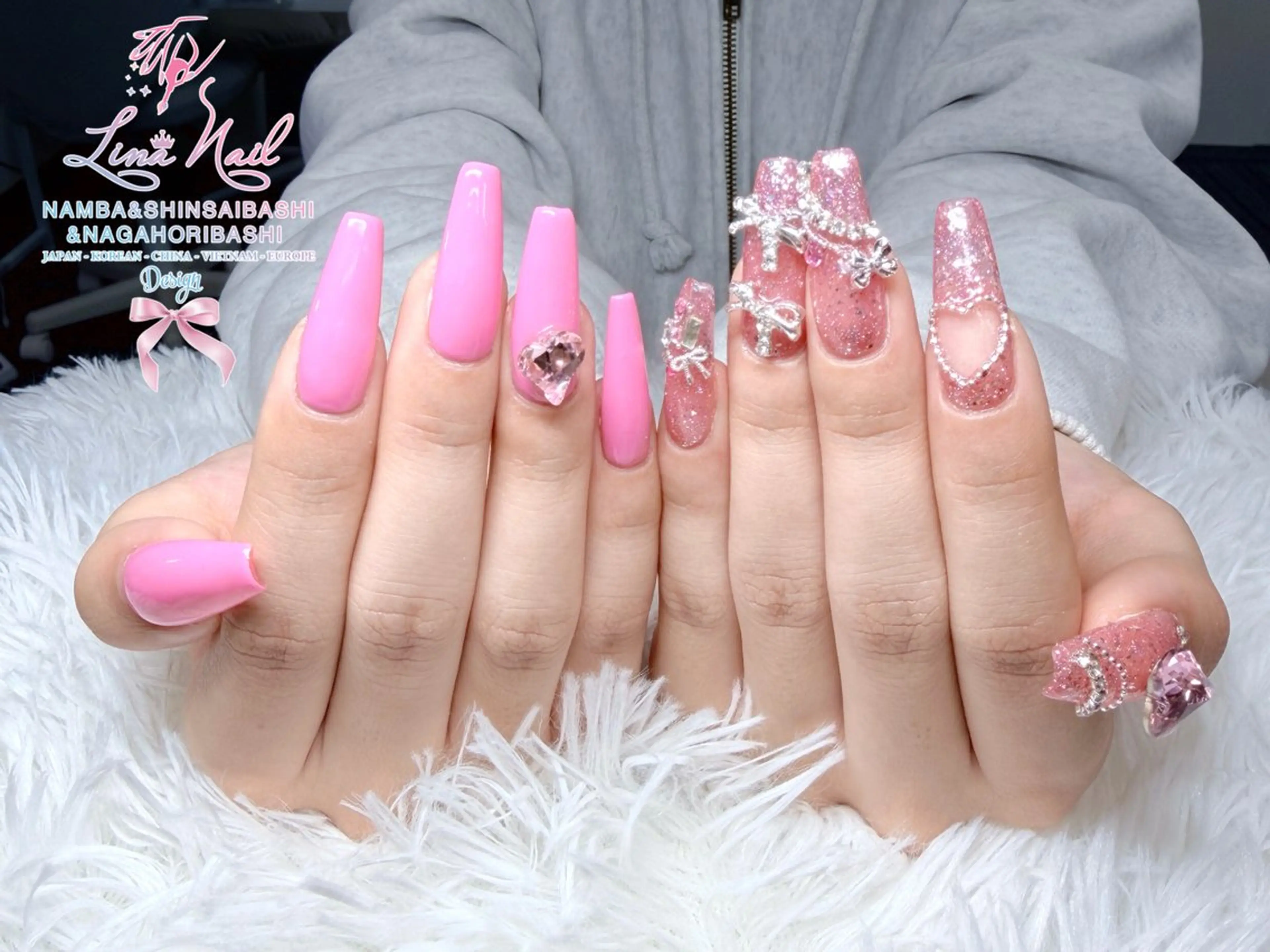 ネイル フットネイル ジェルネイル 持ち込み ネイルチップ ハンドネイル リナネイル 長堀橋店／東心斎橋店のネイルデザイン